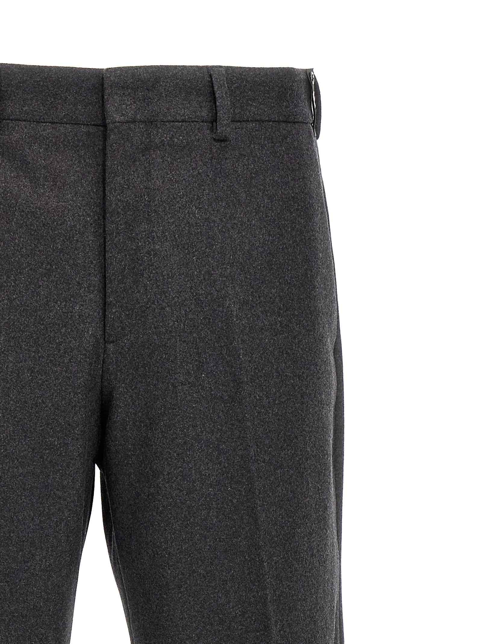 Fendi Gray Cashmere Casual Pants
