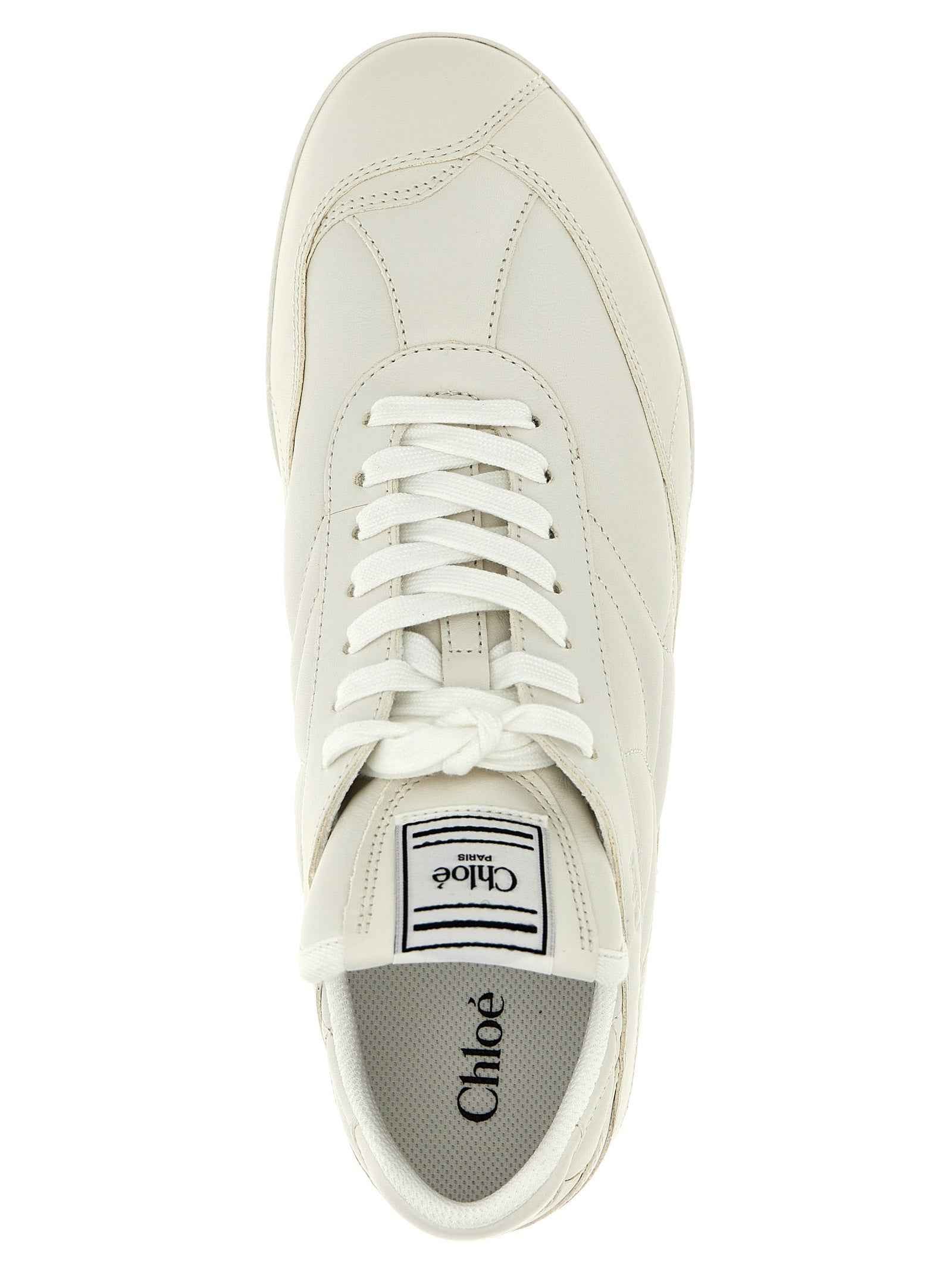 Chloé White Leather Sneakers