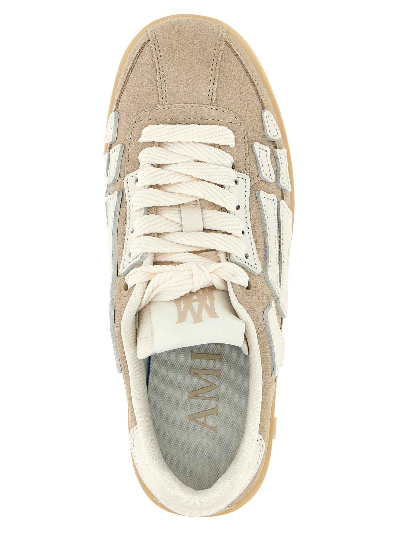 Amiri Beige Cowhide Sneakers