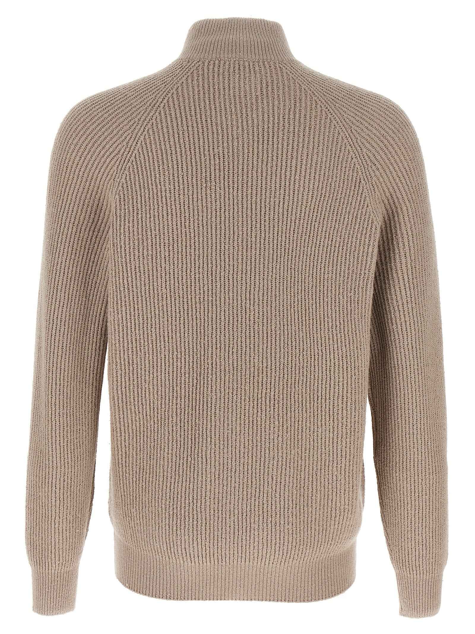 Brunello Cucinelli Beige Cotton Cardigan