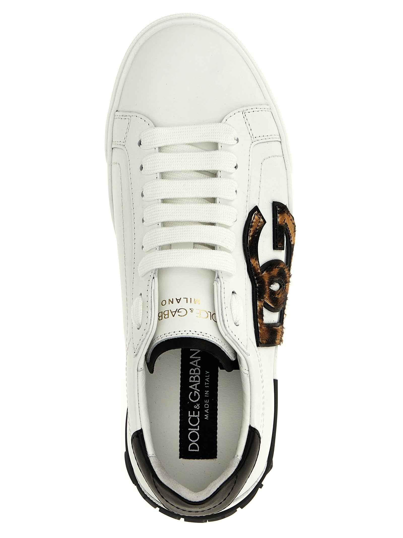 Dolce & Gabbana Multicolor Calfskin Low Top Sneakers