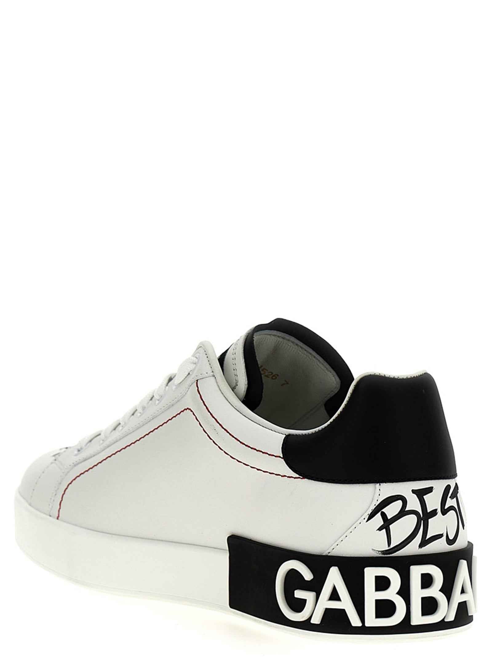 Dolce & Gabbana Bicolor Calfskin Sneakers