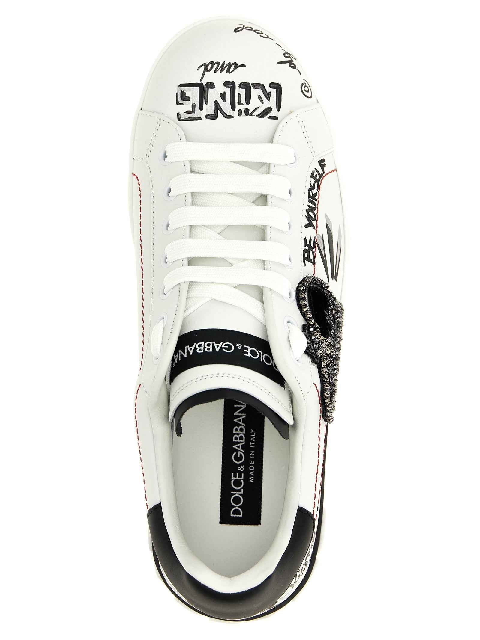 Dolce & Gabbana Bicolor Calfskin Sneakers