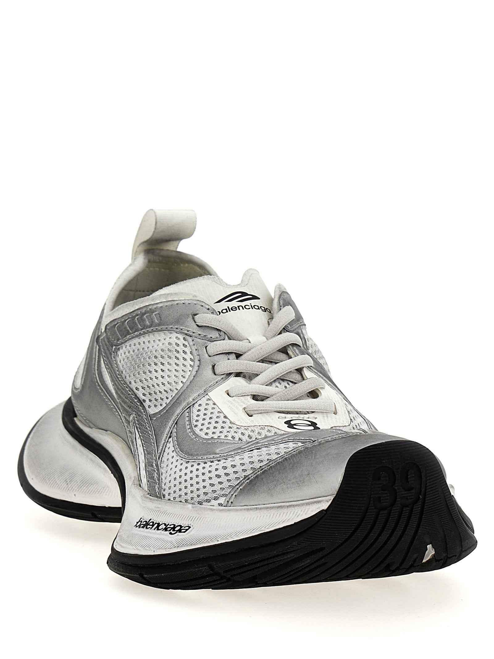 Balenciaga Gray Polyester Athletic Sneakers