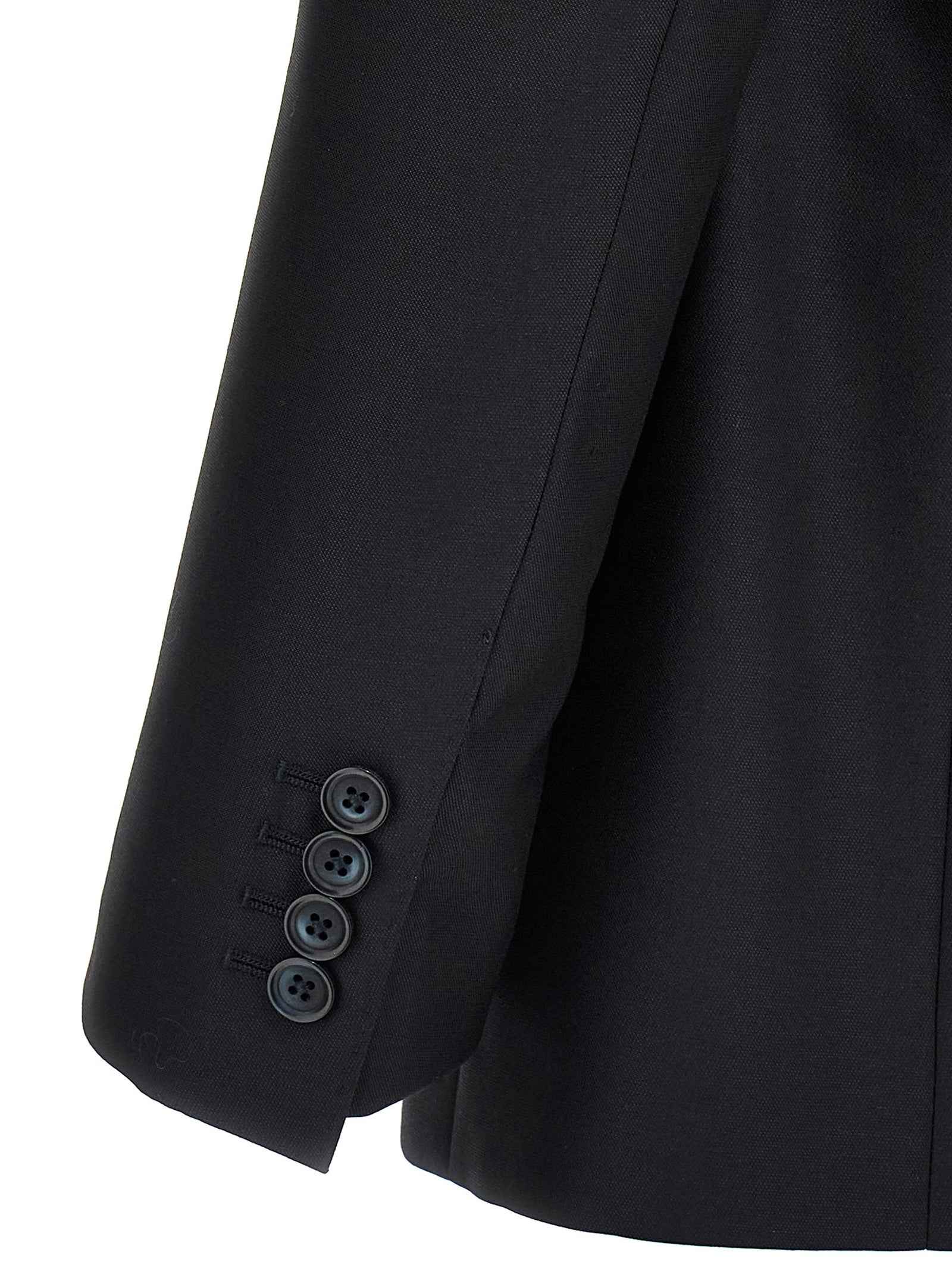 Dolce & Gabbana Blue Virgin Wool Two-Piece Suit