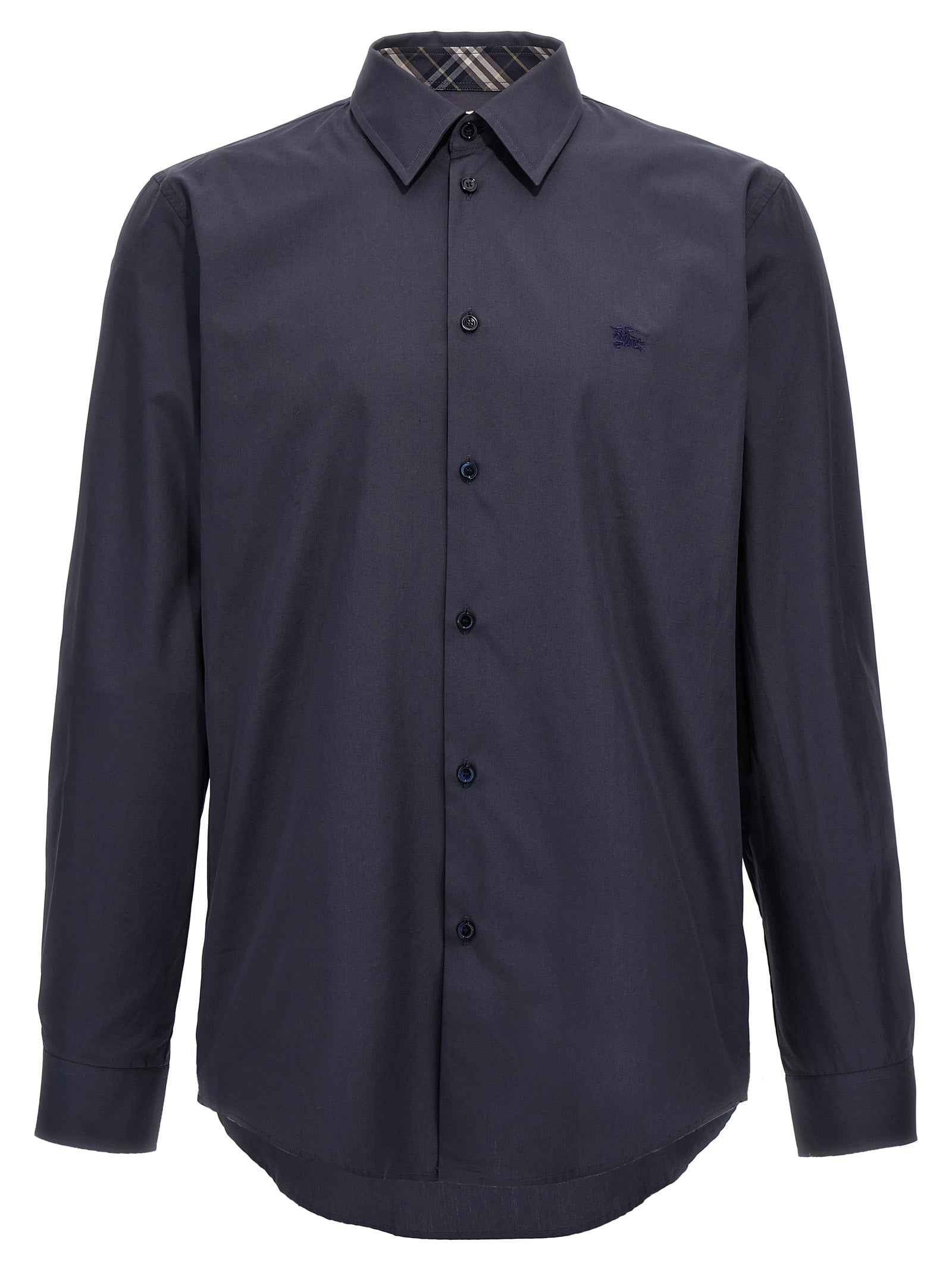 Burberry Blue Cotton Blouse