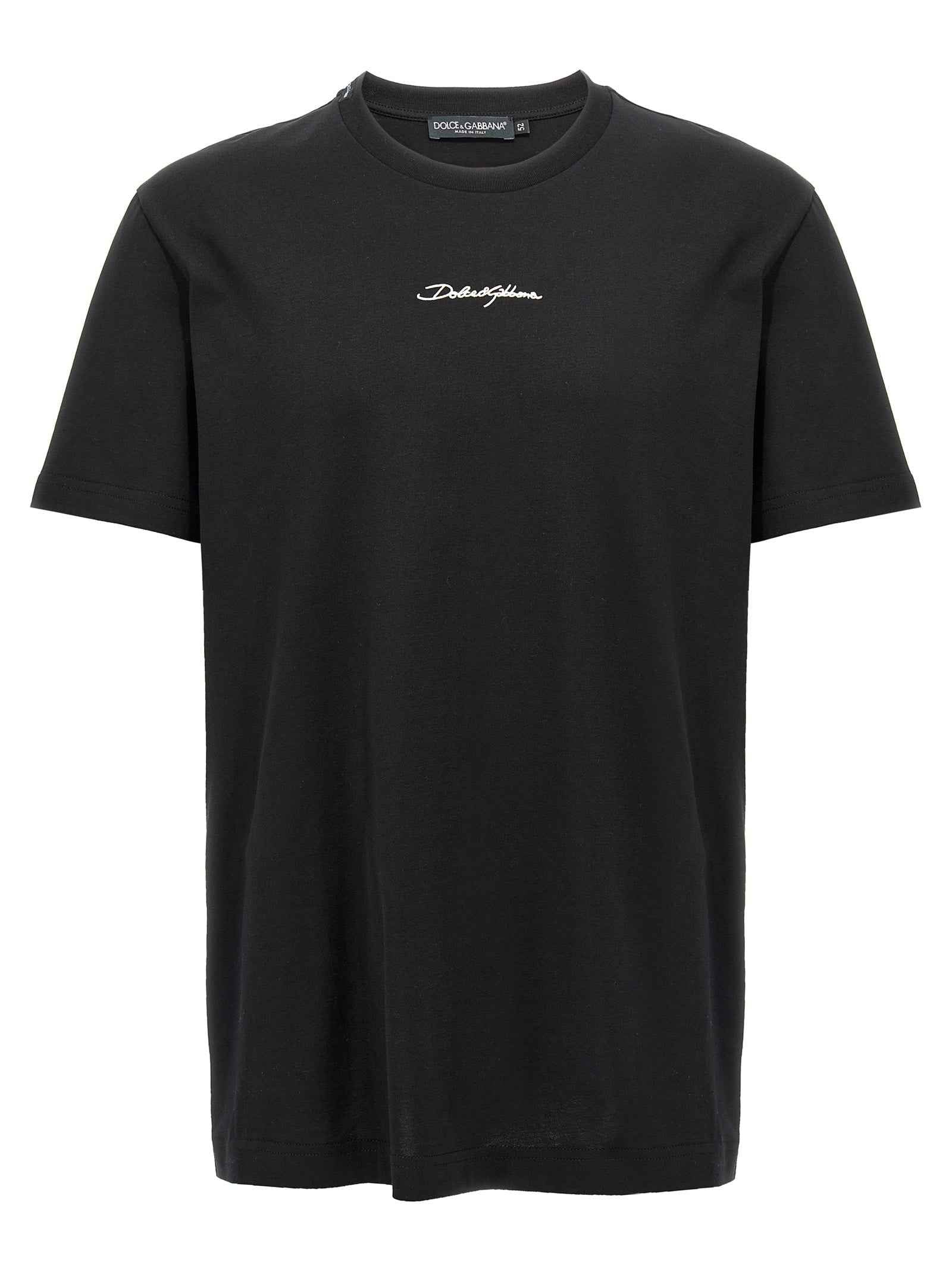 Dolce & Gabbana Black Cotton T-Shirt