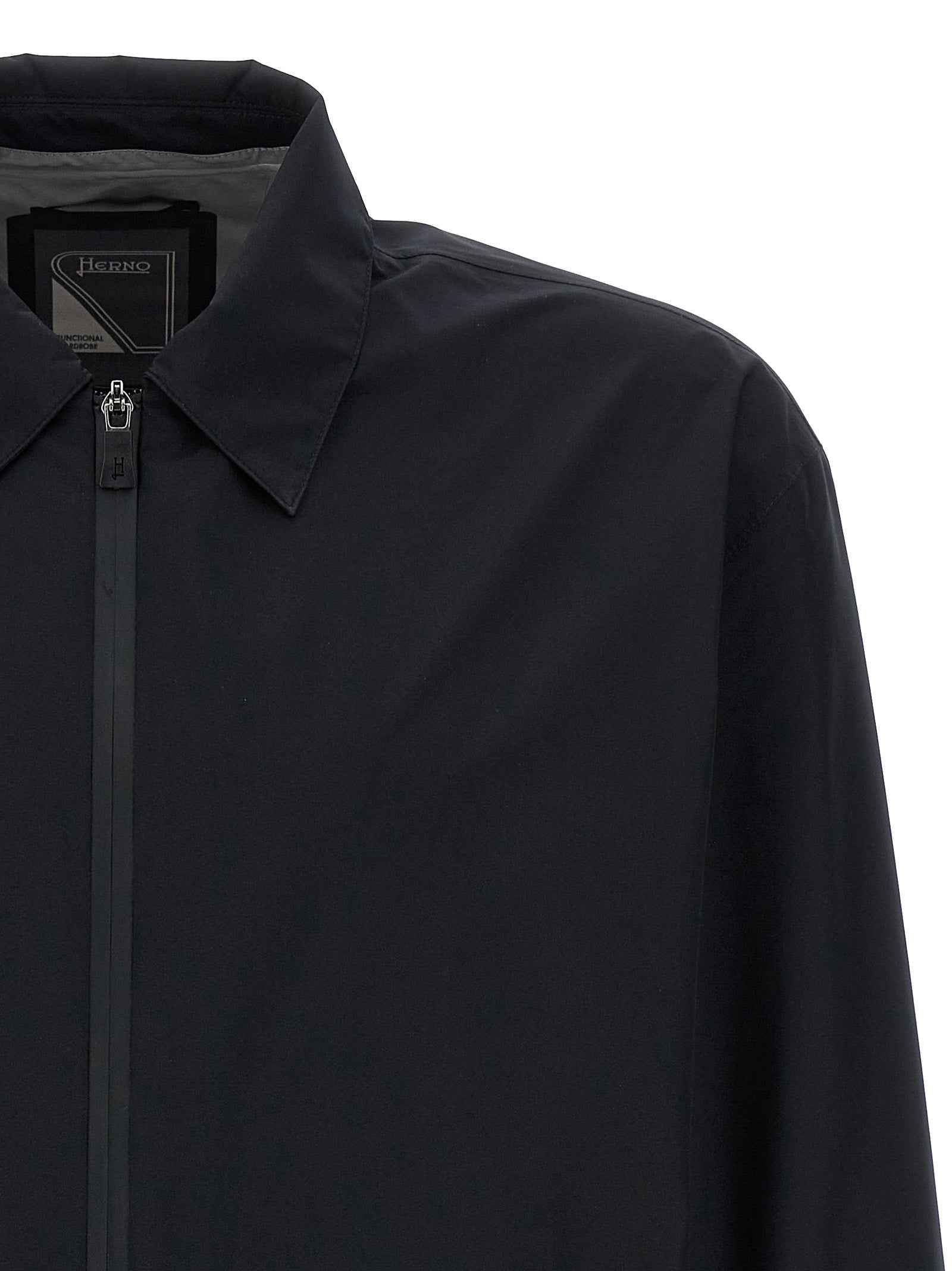 Herno Black Polyester Shell Jacket