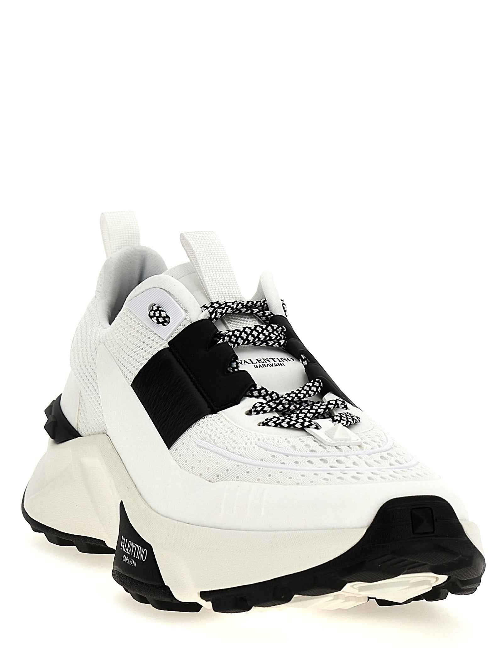 Valentino Garavani Bicolor Calfskin Athletic Sneakers