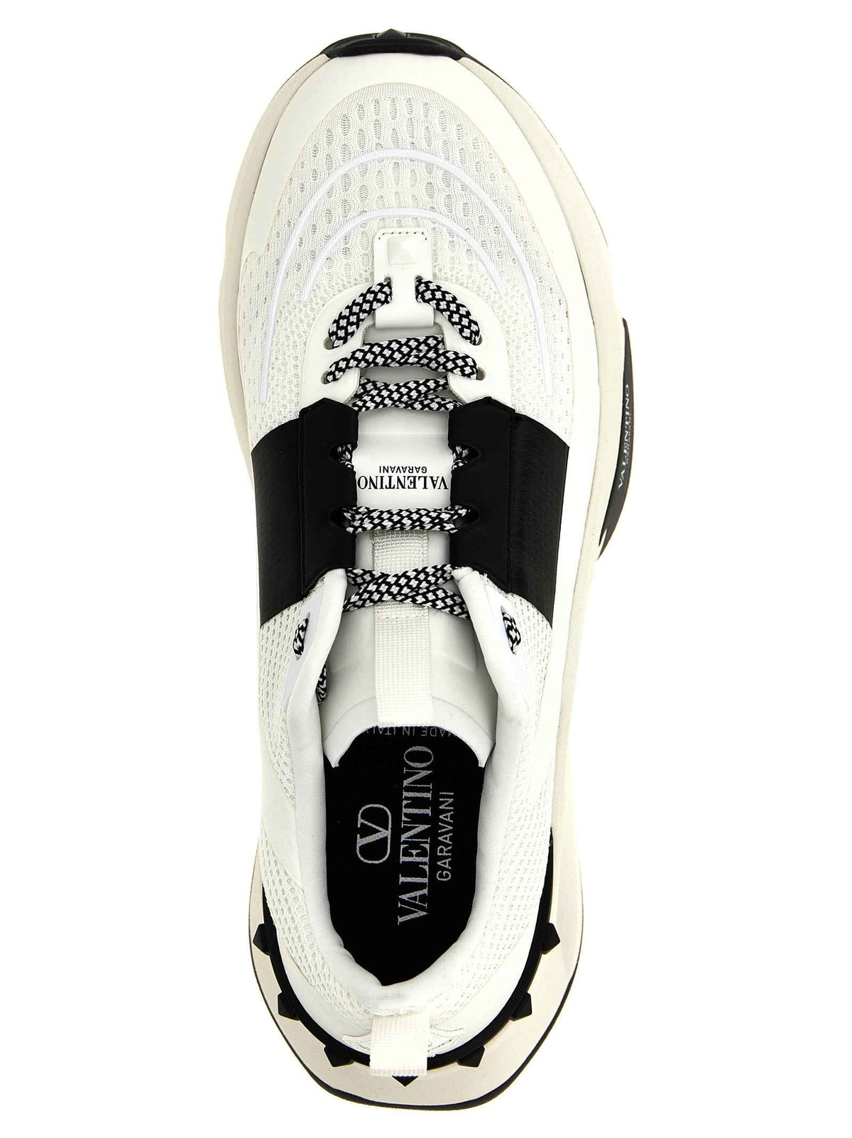Valentino Garavani Bicolor Calfskin Athletic Sneakers