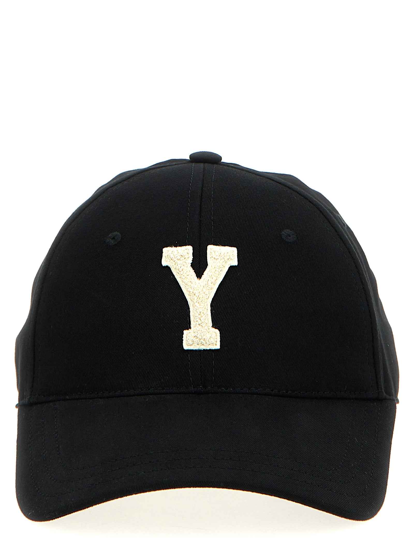 Saint Laurent Black Cotton Cap (Baseball Hat)