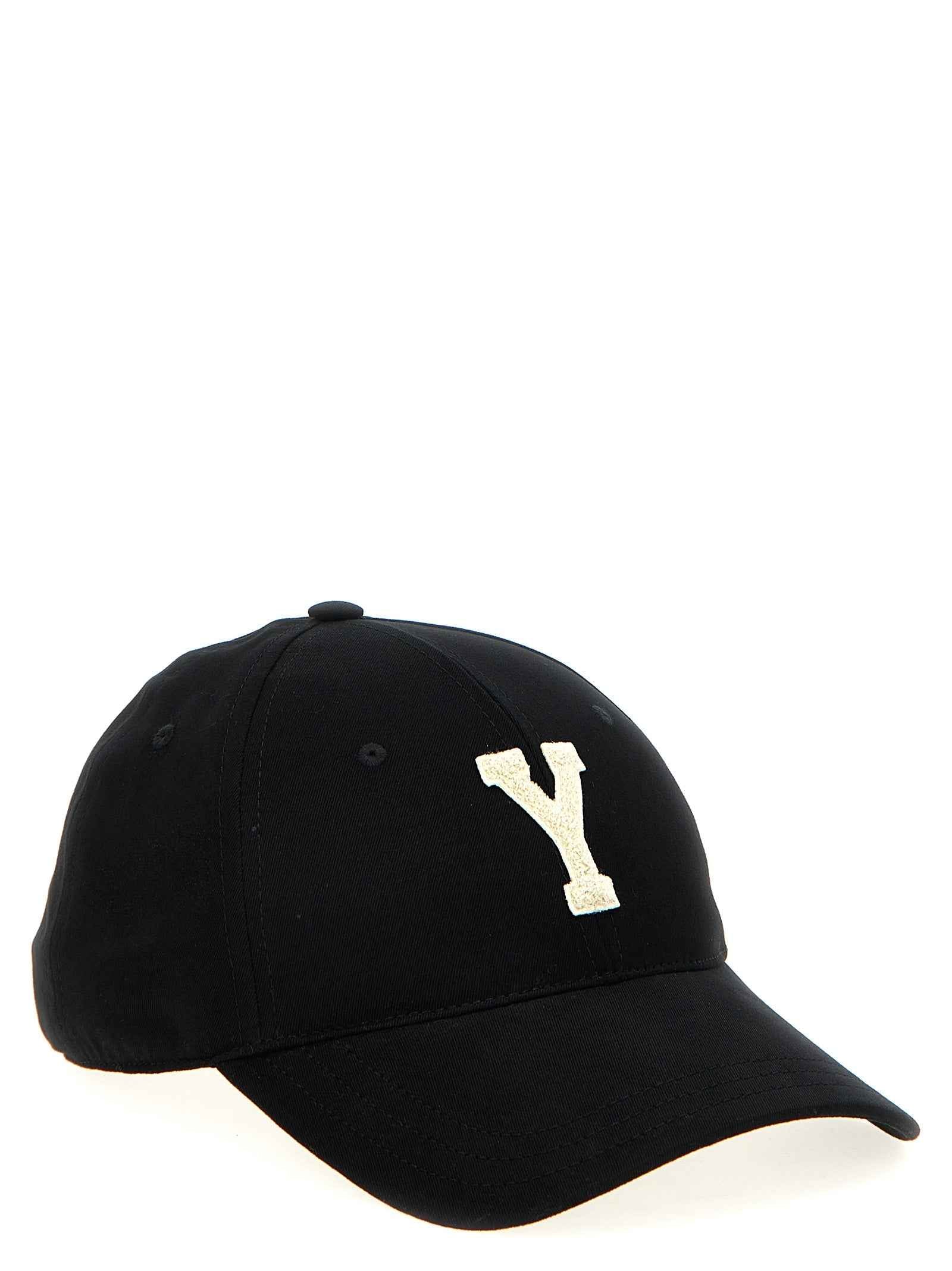 Saint Laurent Black Cotton Cap (Baseball Hat)