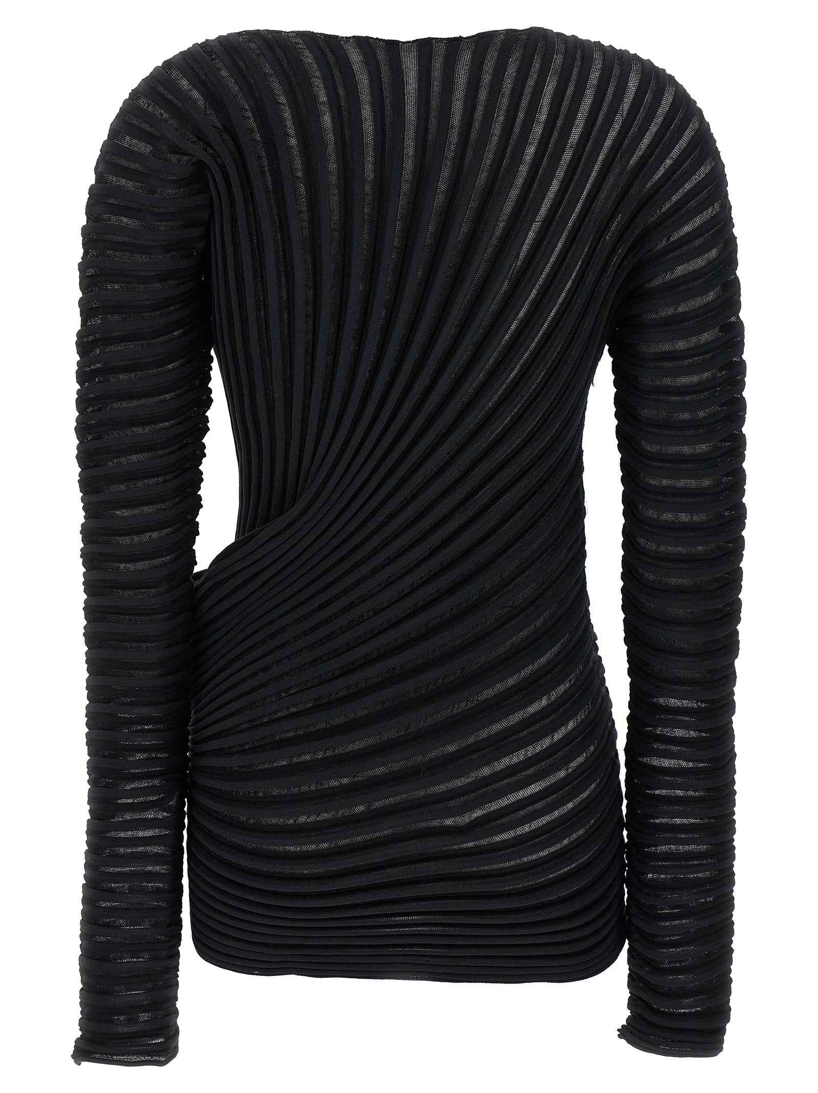 Issey Miyake Black Polyester Shirt