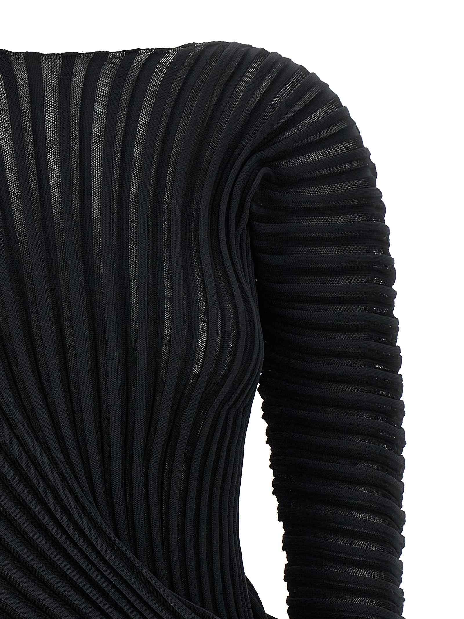 Issey Miyake Black Polyester Shirt