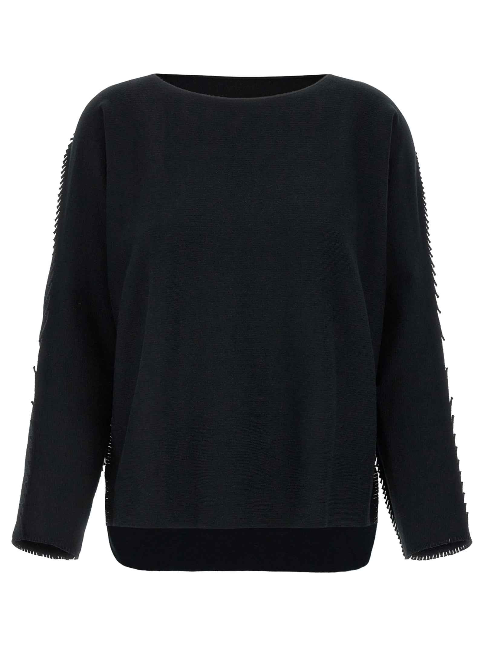 Issey Miyake Black Cotton Cardigan
