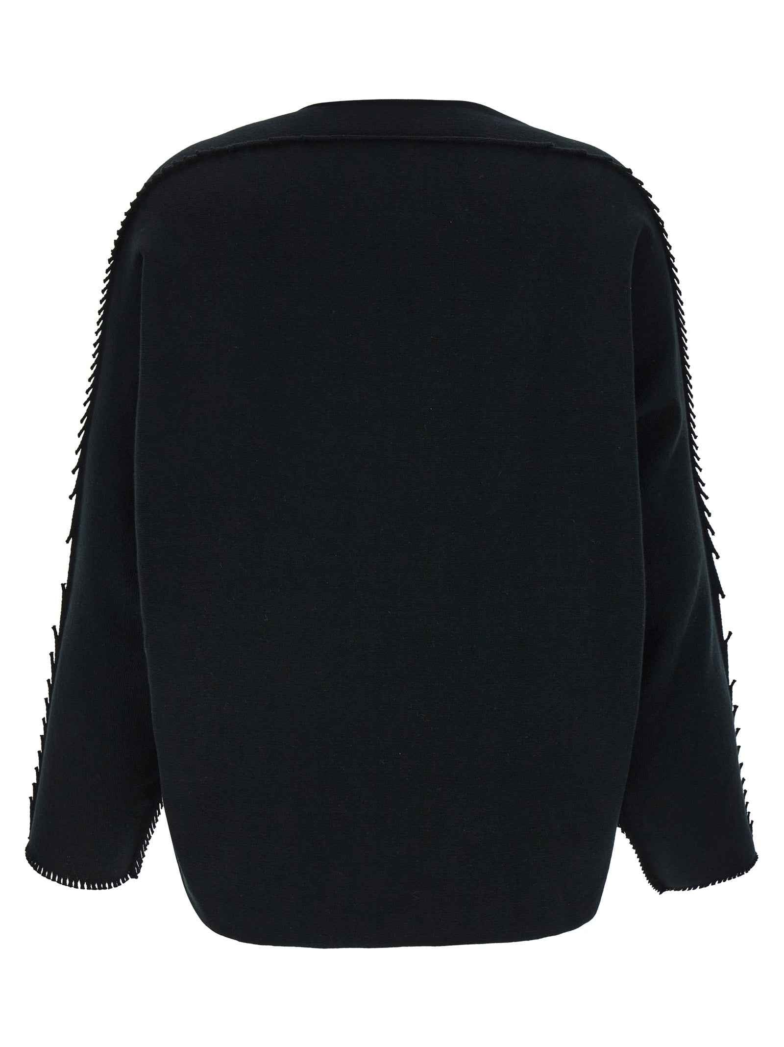 Issey Miyake Black Cotton Cardigan
