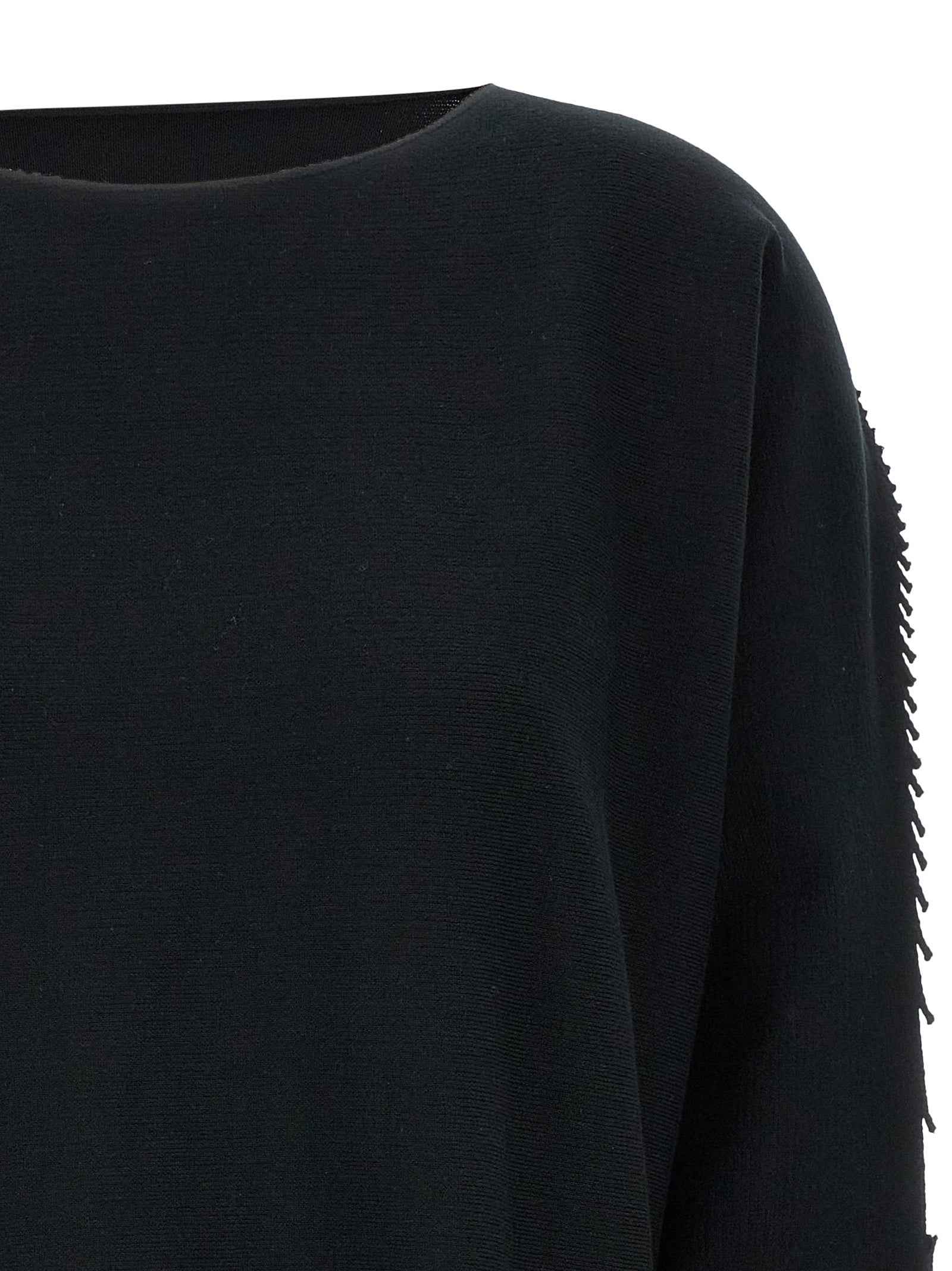 Issey Miyake Black Cotton Cardigan
