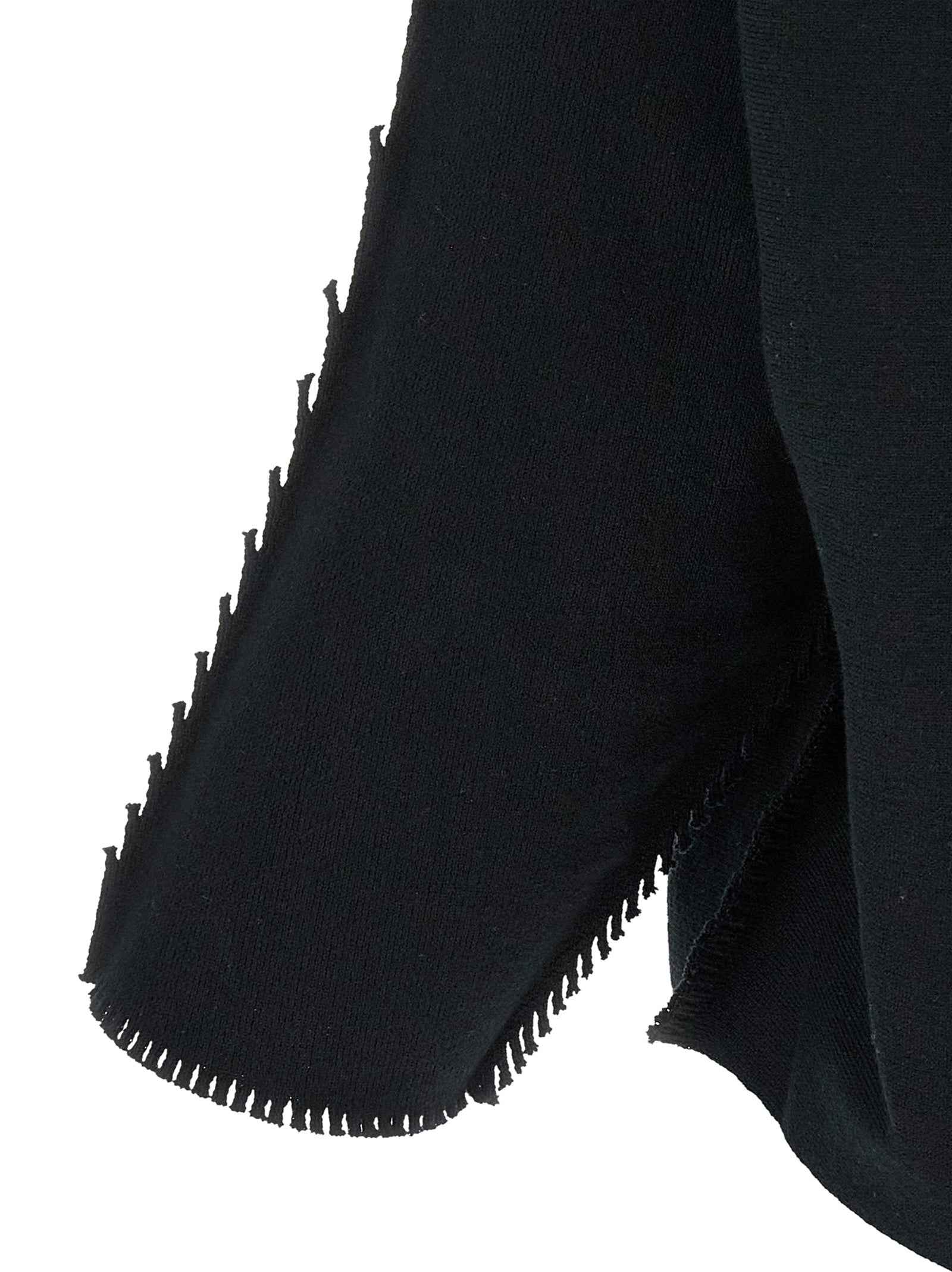 Issey Miyake Black Cotton Cardigan