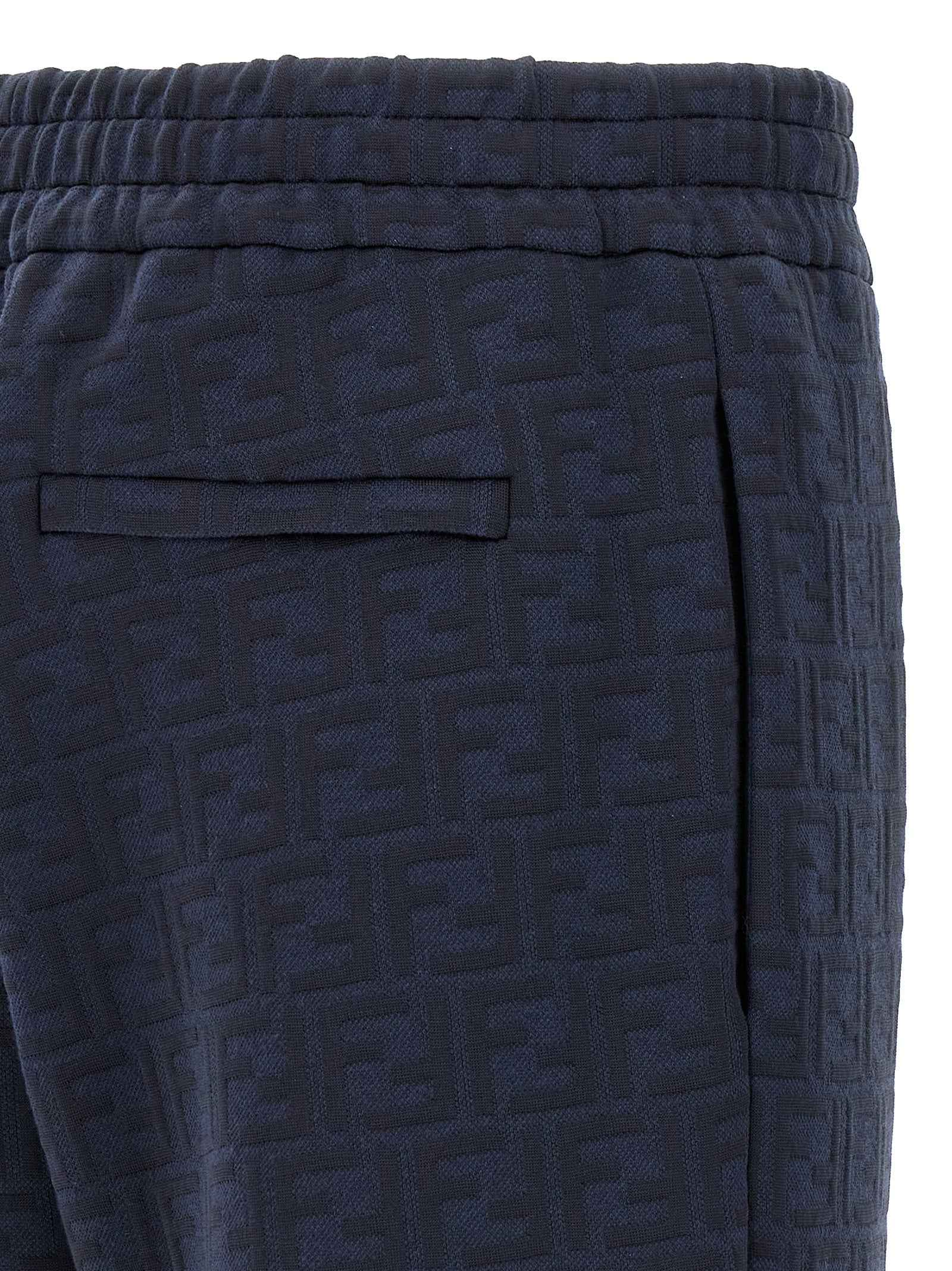 Fendi Blue Polyester Joggers (Workout Pants)