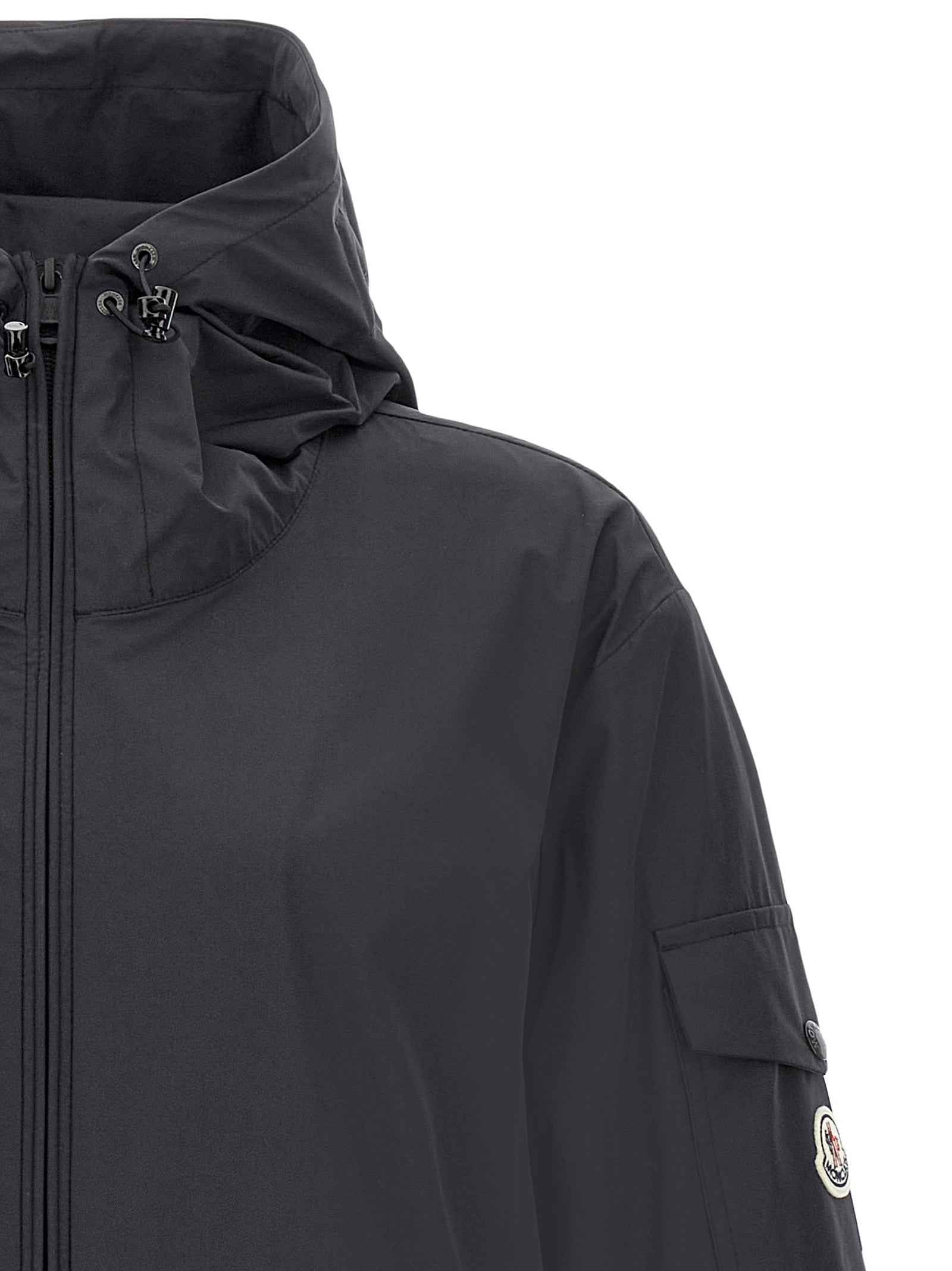 Moncler Black Polyester Shell Jacket