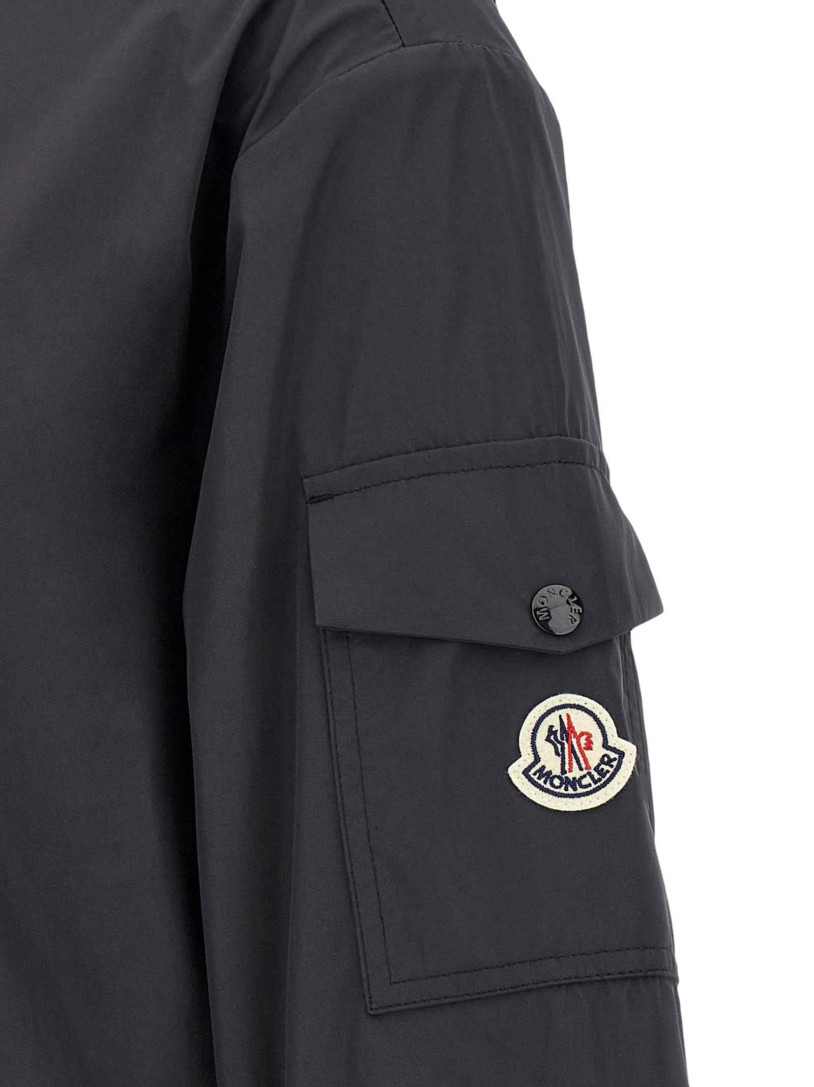 Moncler Black Polyester Shell Jacket