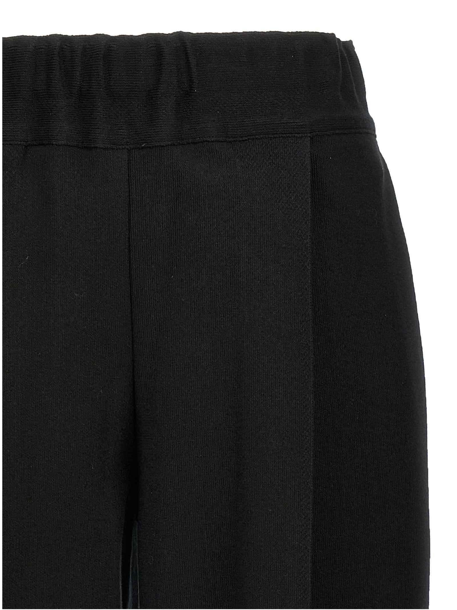 Issey Miyake Black Cotton Casual Pants