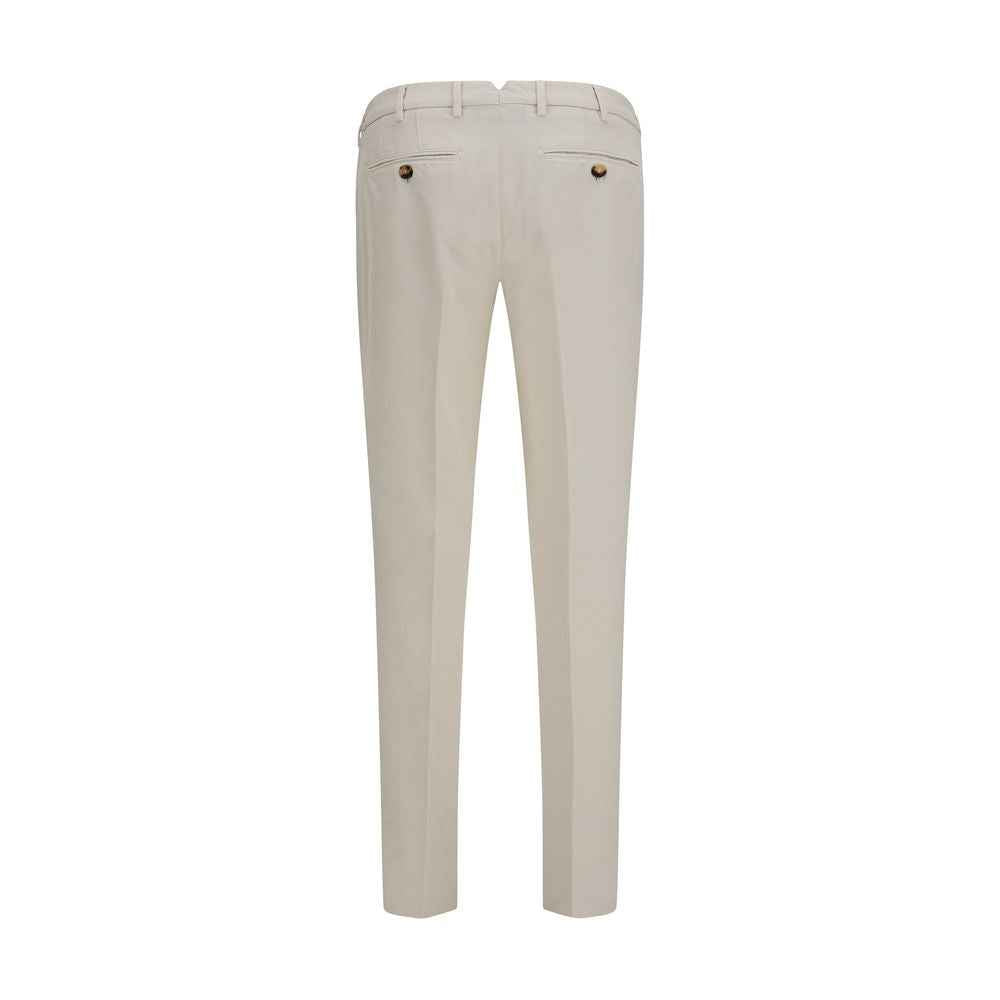 Brunello Cucinelli White Cotton Casual Pants