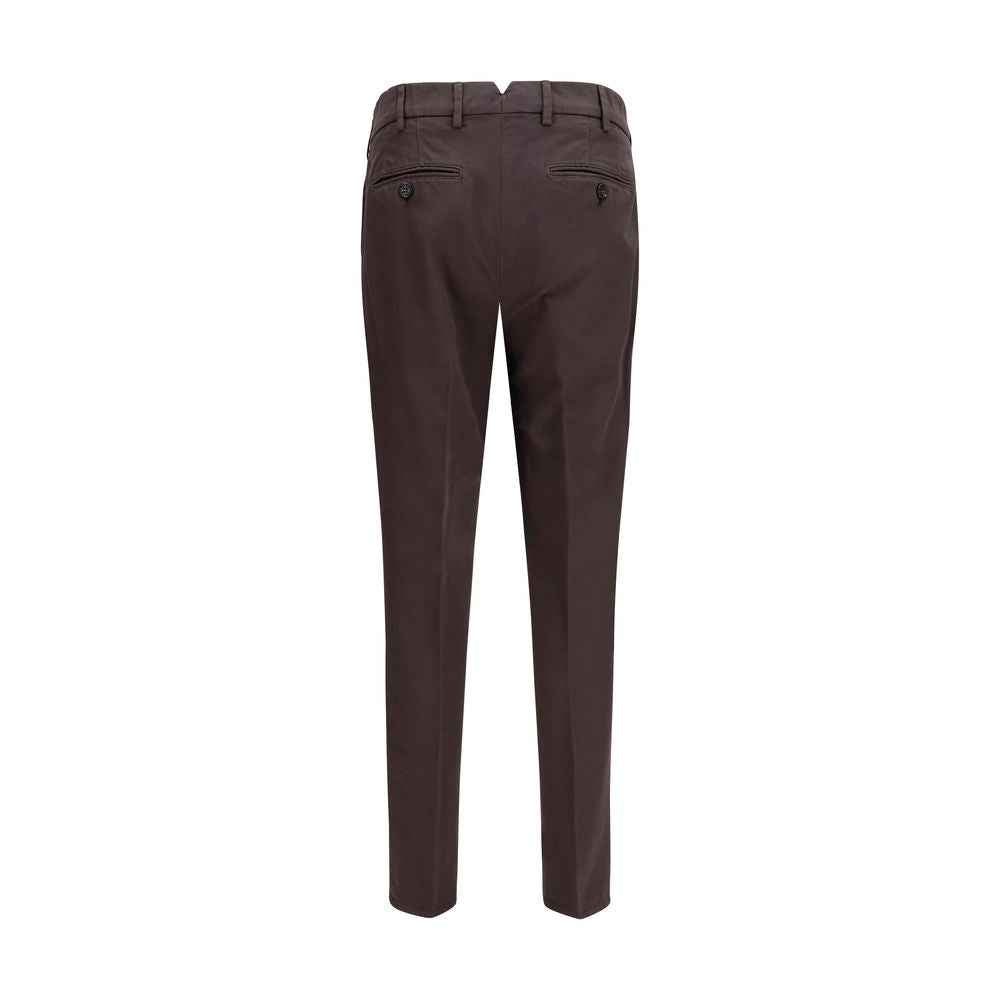 Brunello Cucinelli Brown Cotton Casual Pants