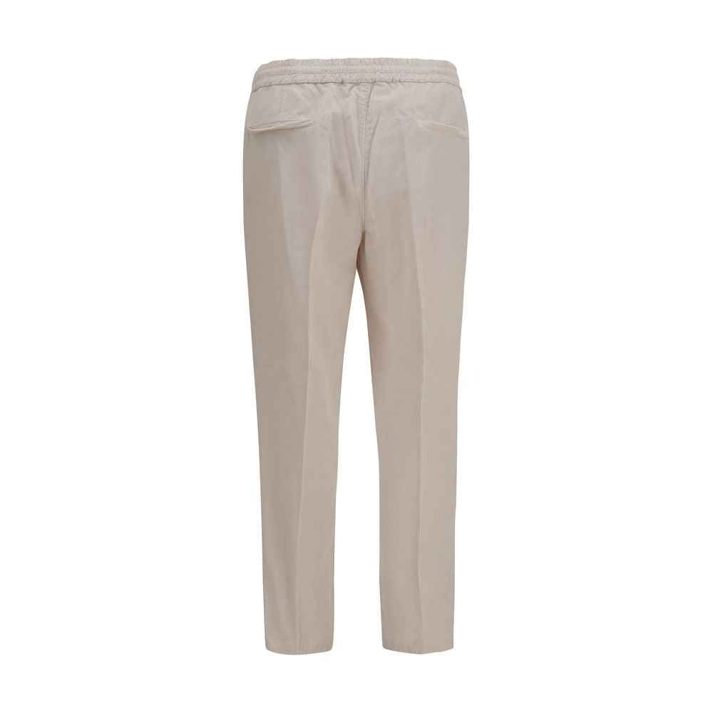 Brunello Cucinelli Beige Cotton Casual Pants
