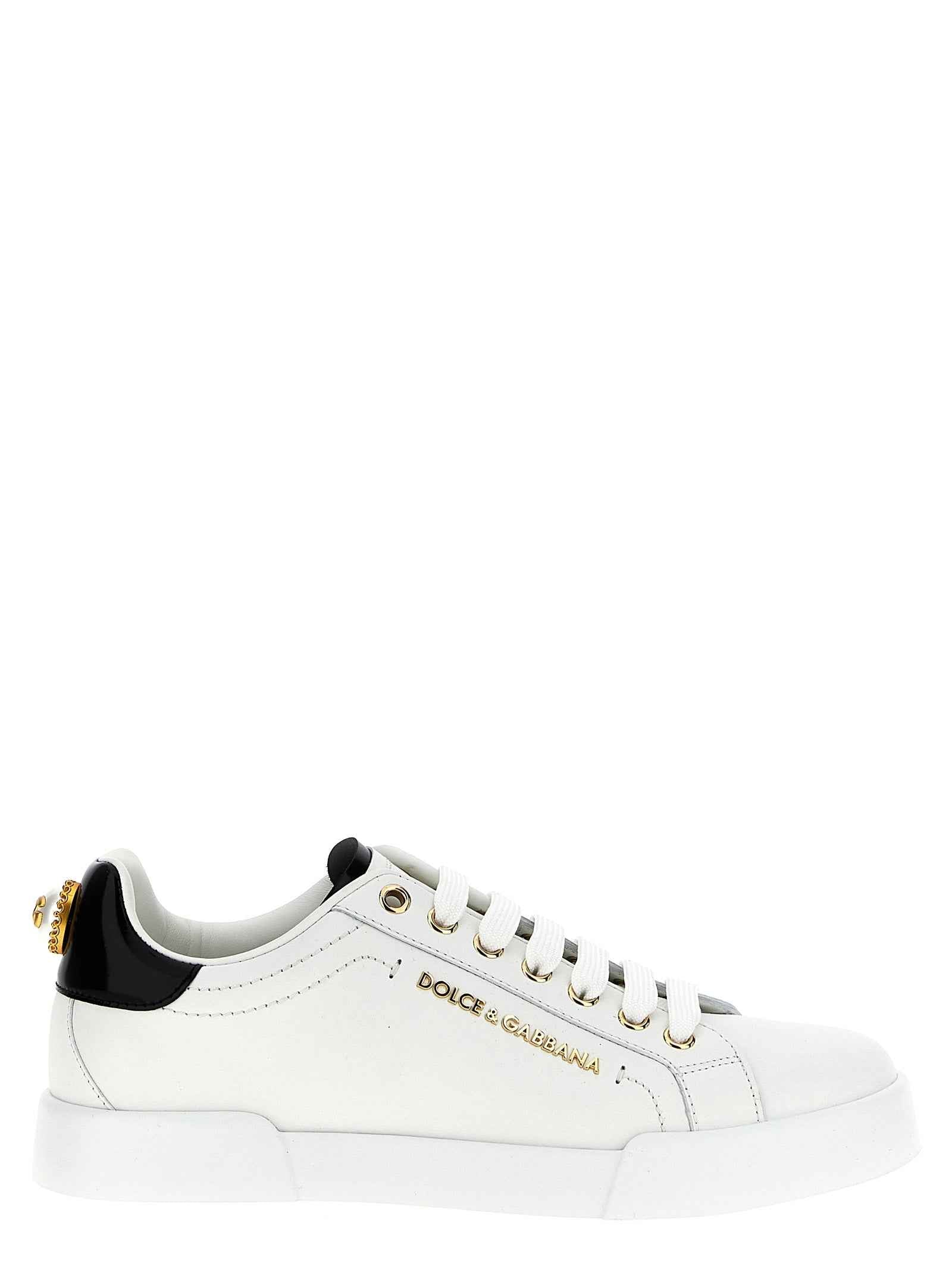 Dolce & Gabbana Bicolor Calfskin Low Top Sneakers