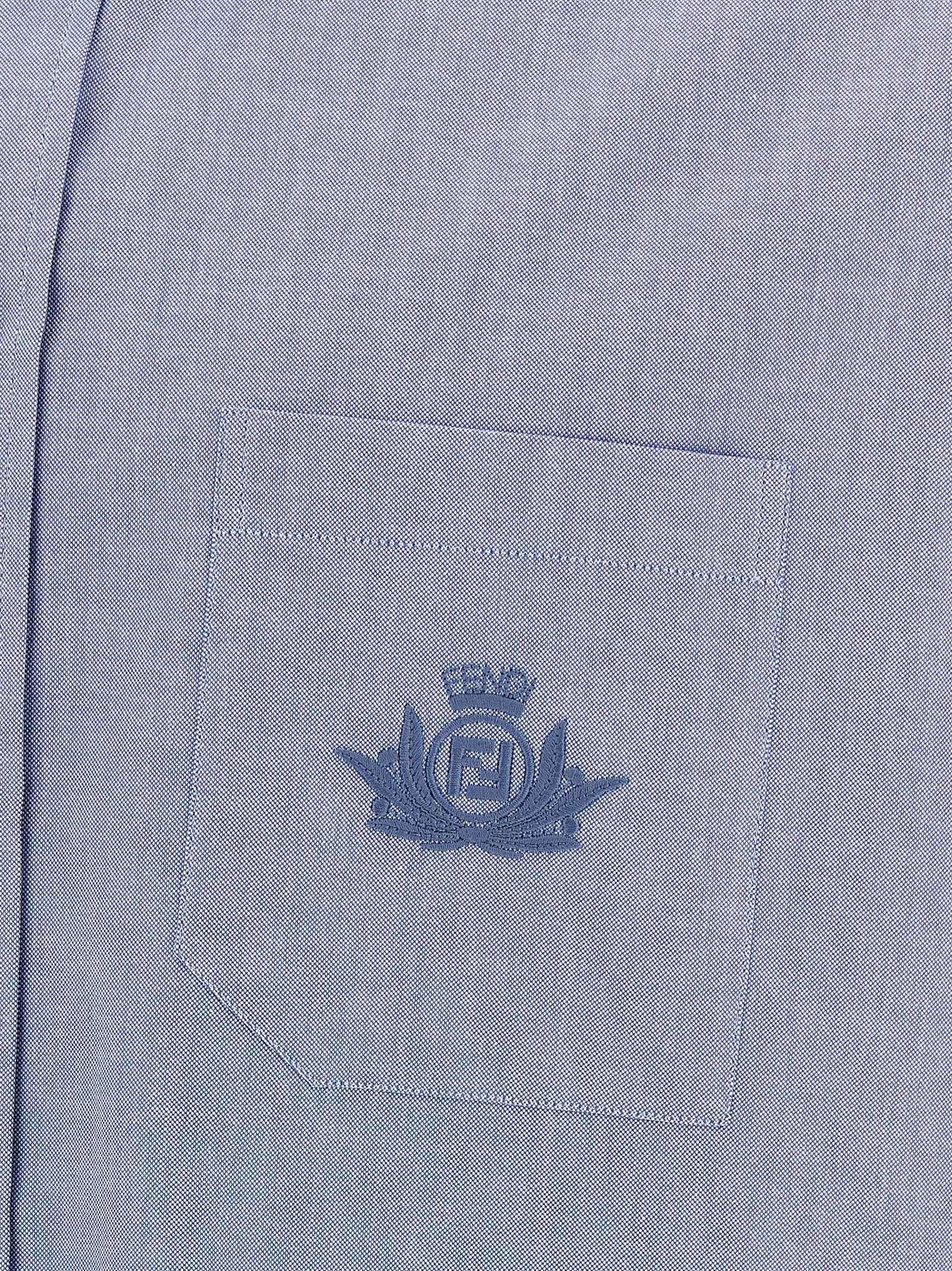 Fendi Blue Cotton Blouse
