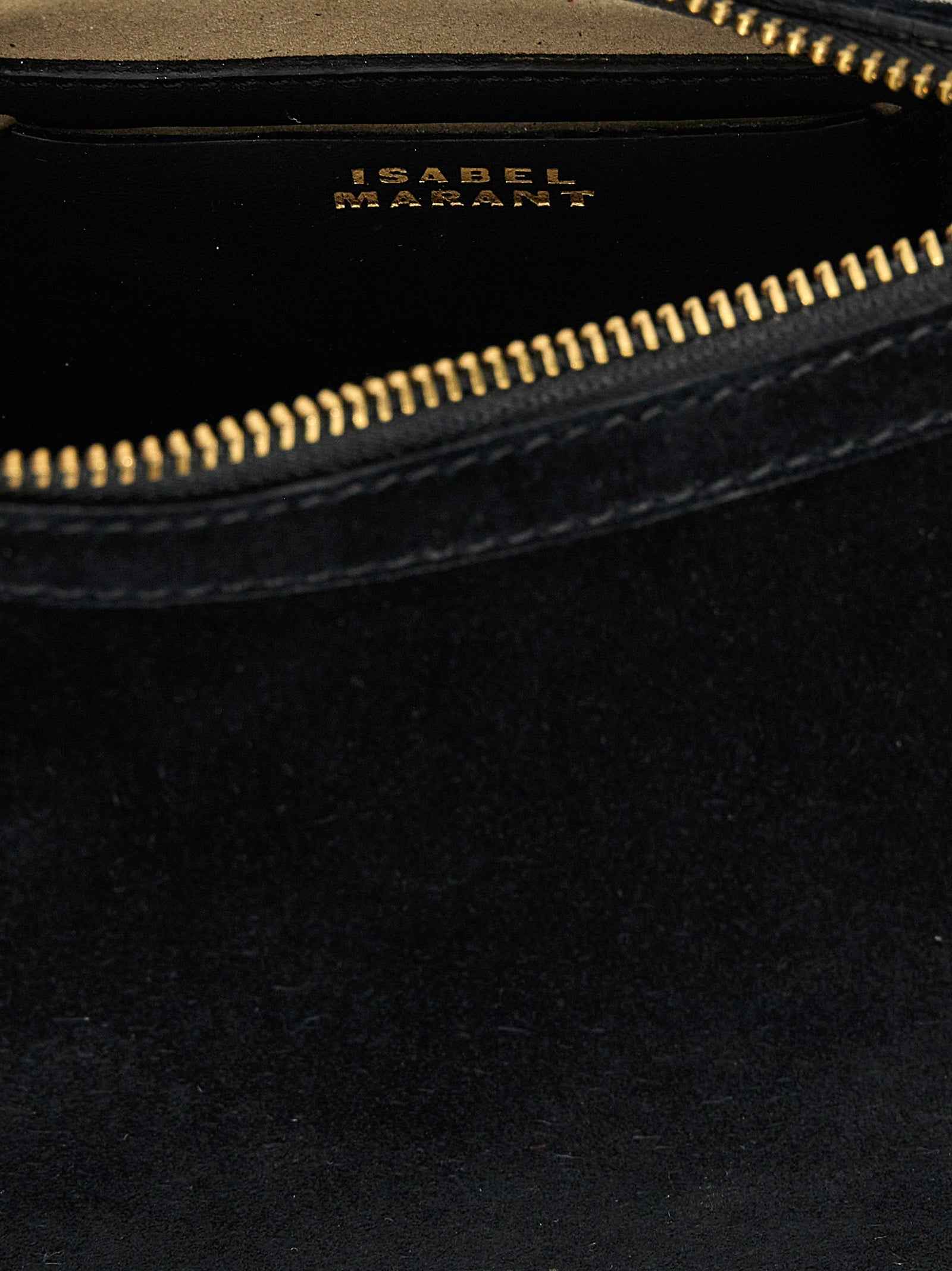 Isabel Marant Black Calfskin Shoulder Bag
