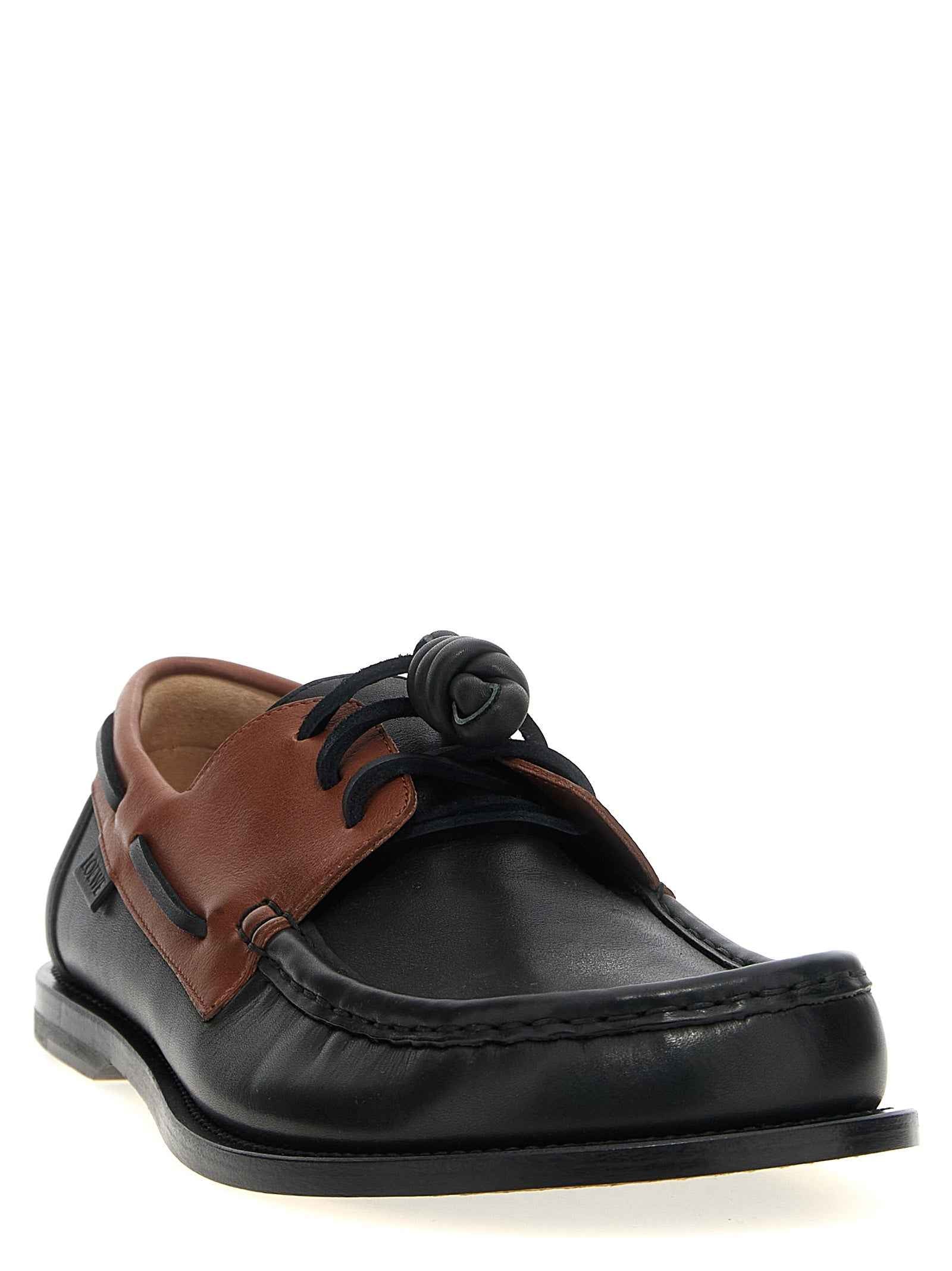 Loewe Multicolor Calfskin Slip-On Loafers