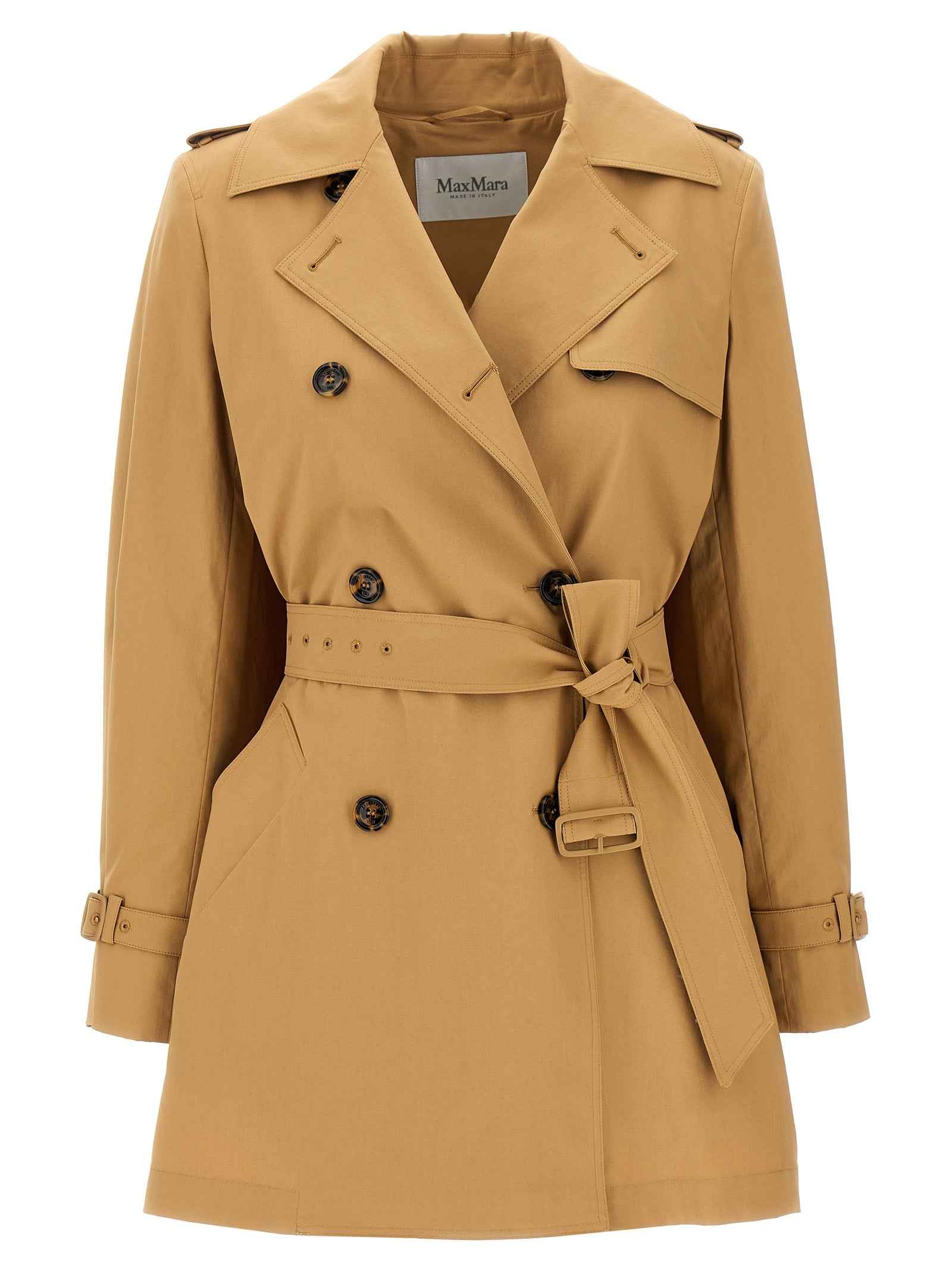 Max Mara Brown Cotton Coat