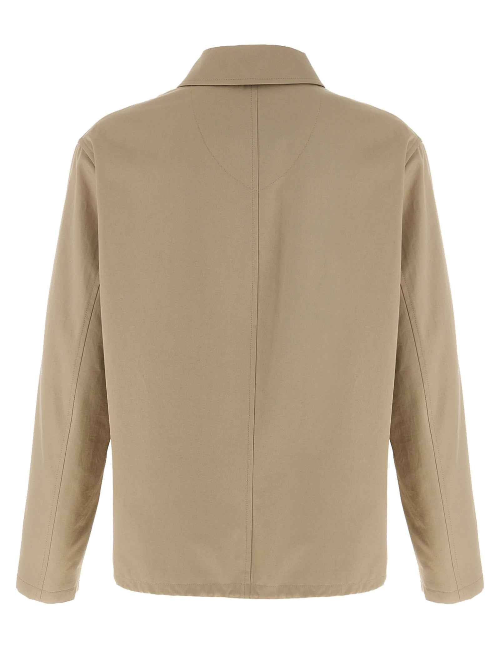 Burberry Beige Cotton Full-Length Jacket
