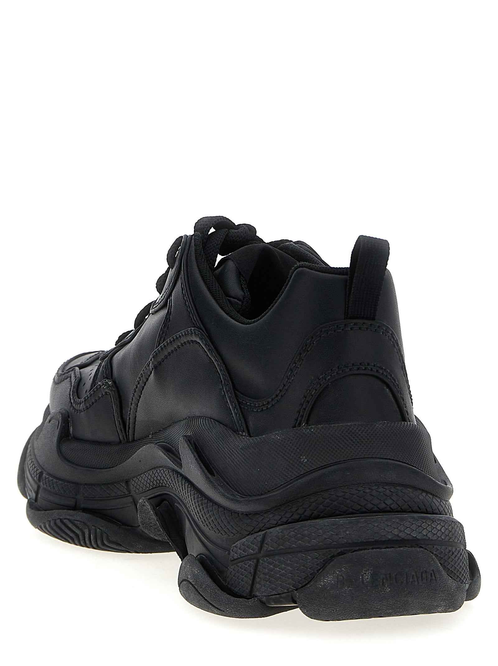 Balenciaga Black Polyethylene Athletic Sneakers