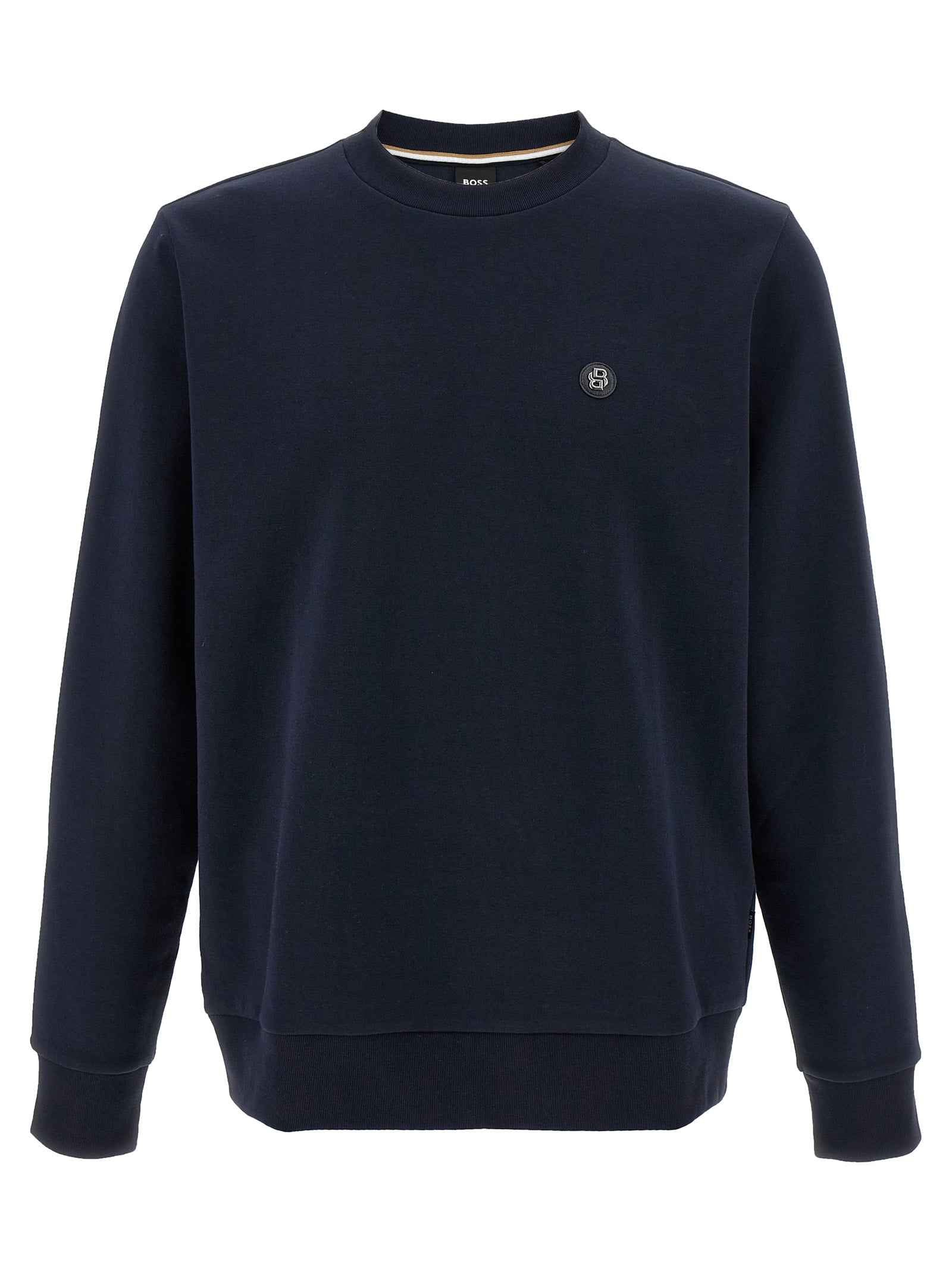 Hugo Boss Blue Cotton Sweatshirt