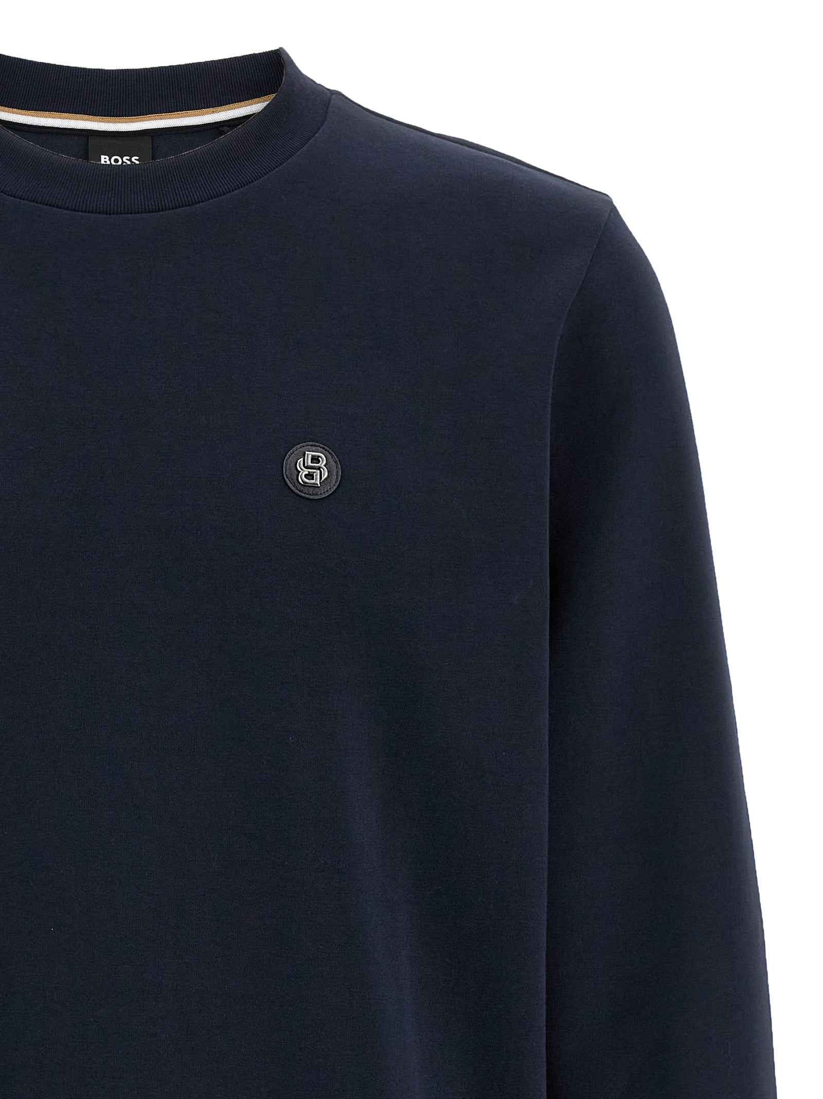 Hugo Boss Blue Cotton Sweatshirt