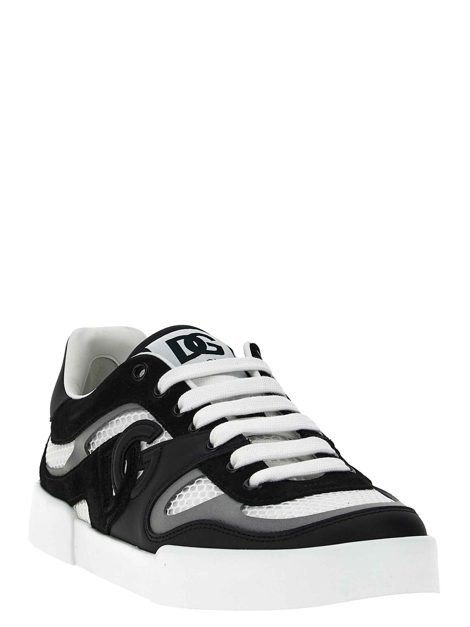 Dolce & Gabbana Bicolor Calfskin Sneakers
