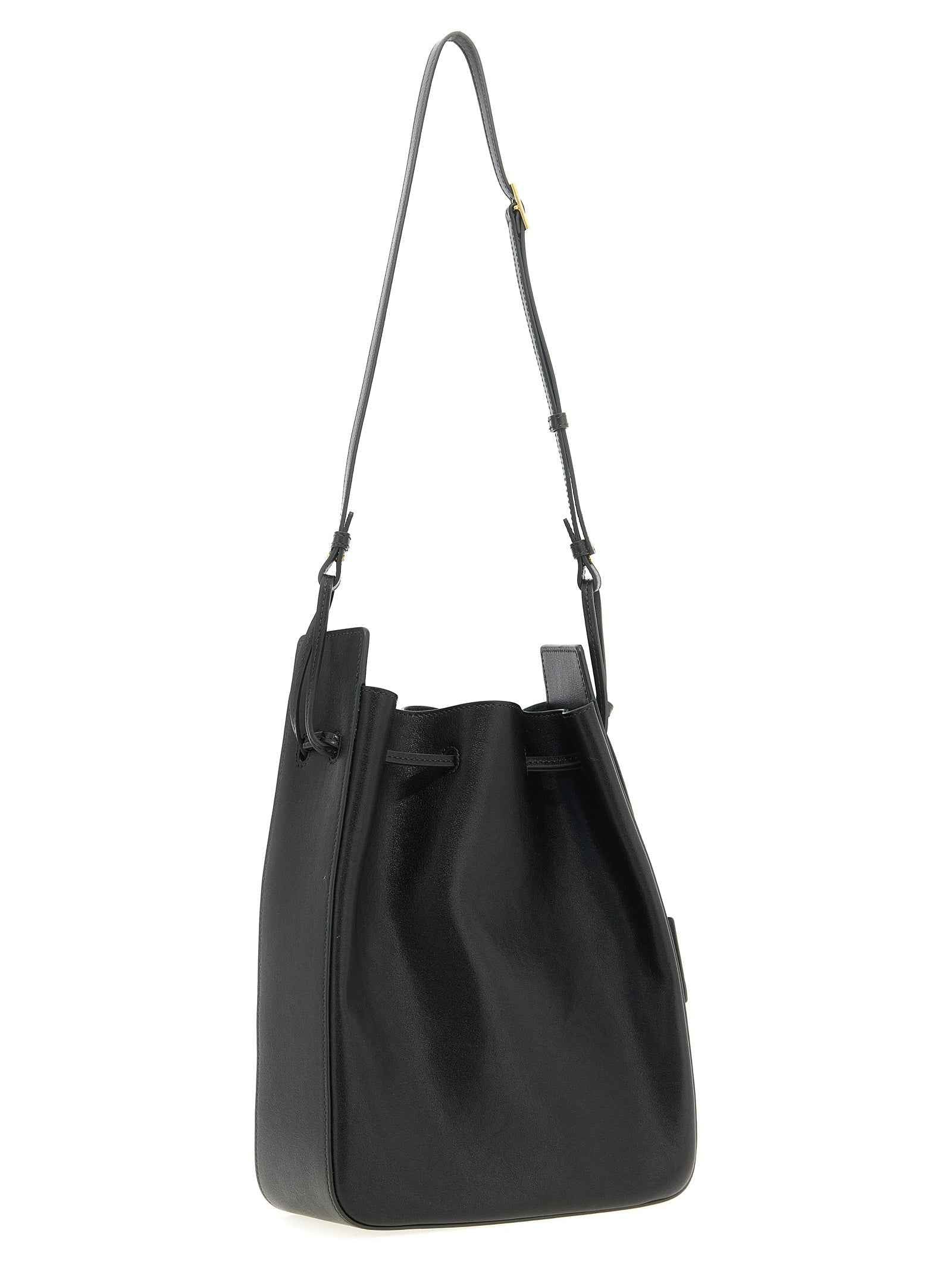 Saint Laurent Bicolor Calfskin Crossbody Bag