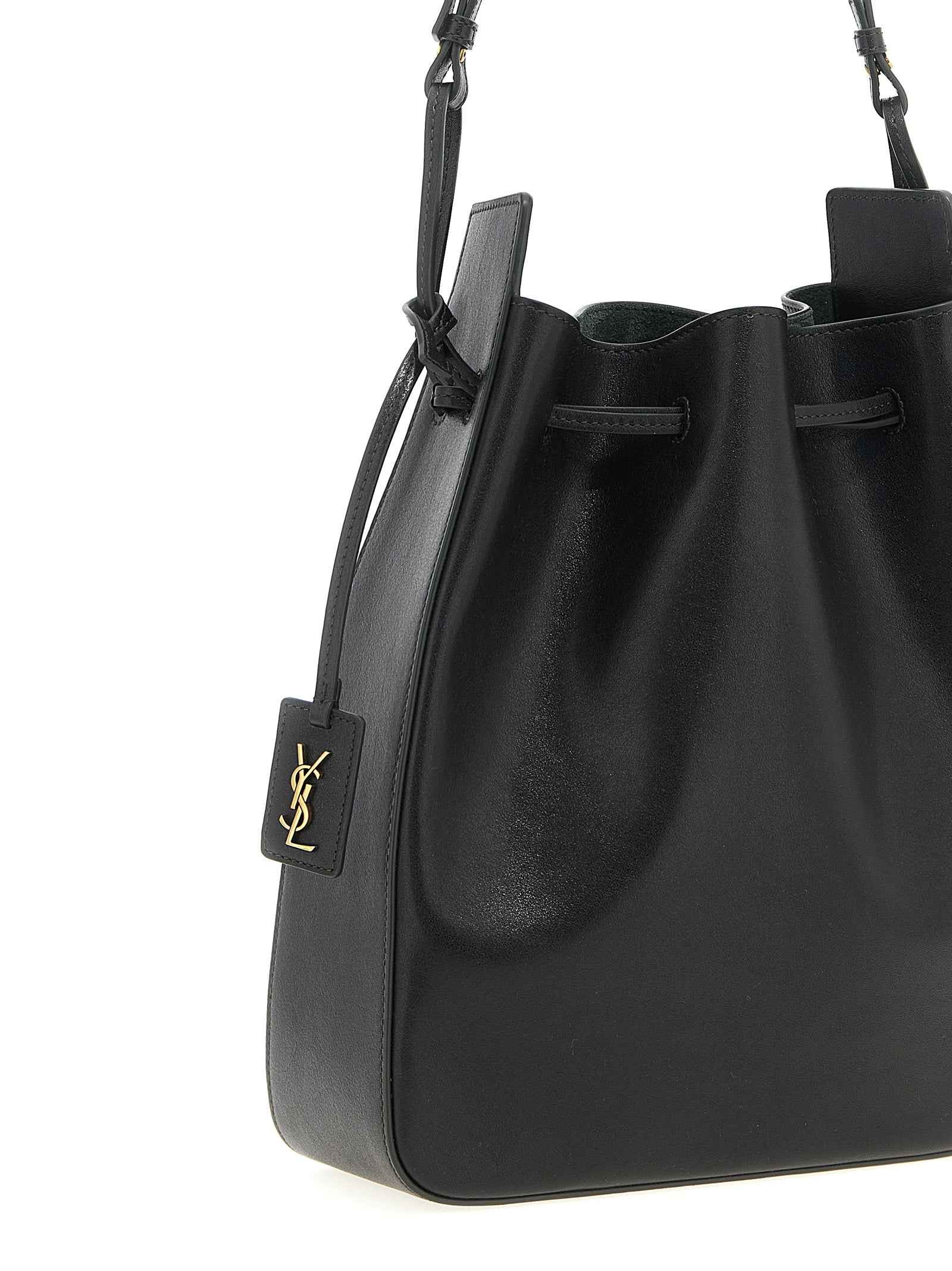 Saint Laurent Bicolor Calfskin Crossbody Bag