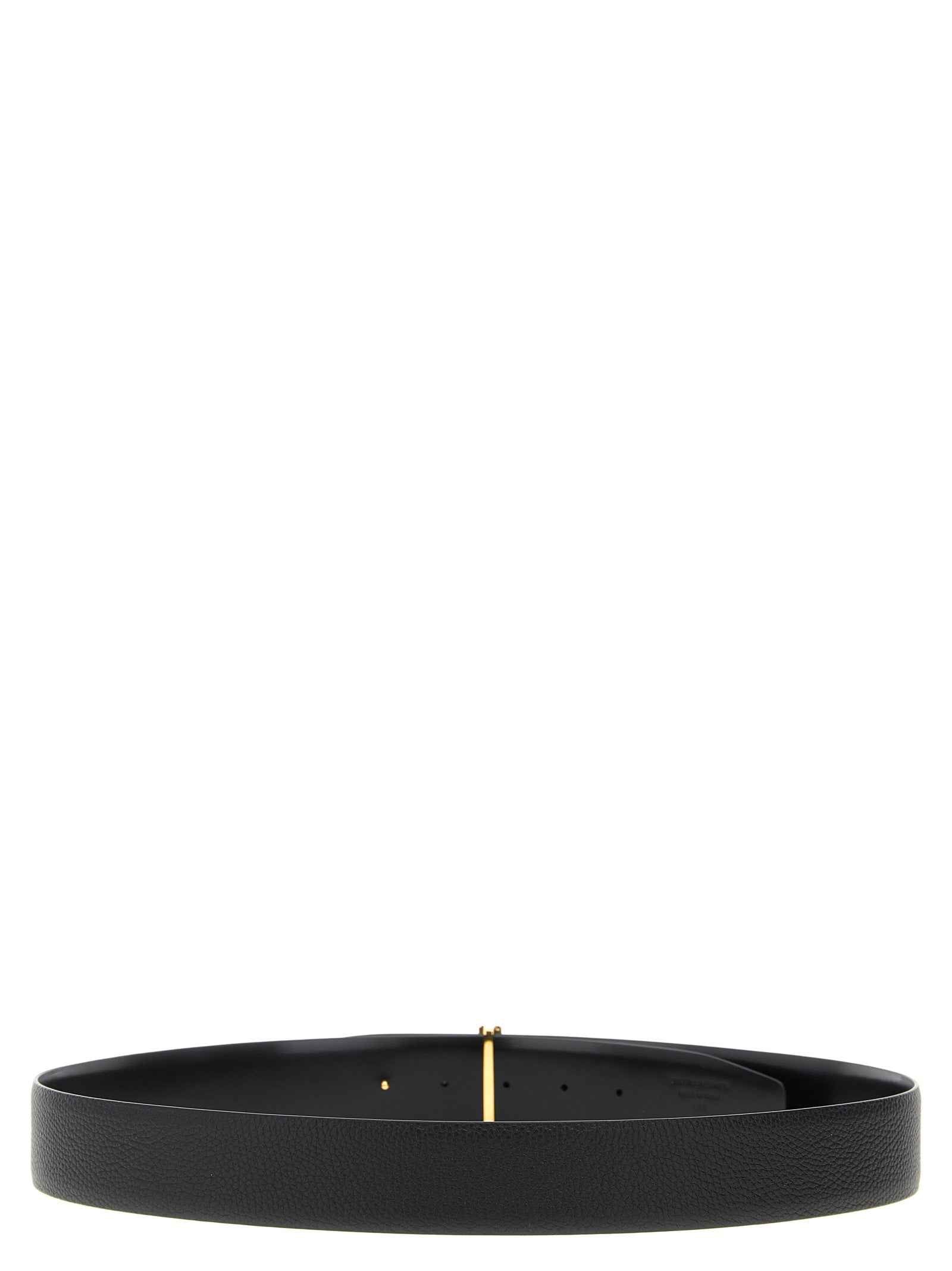 Tom Ford Black Calfskin Regular Belt