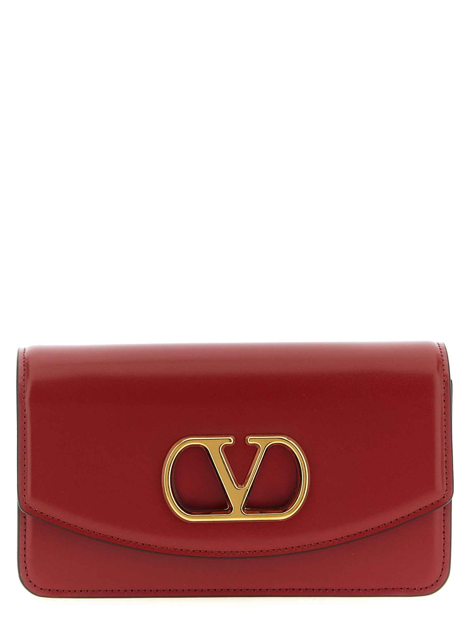 Valentino Garavani Multicolor Calfskin Clutch Bag