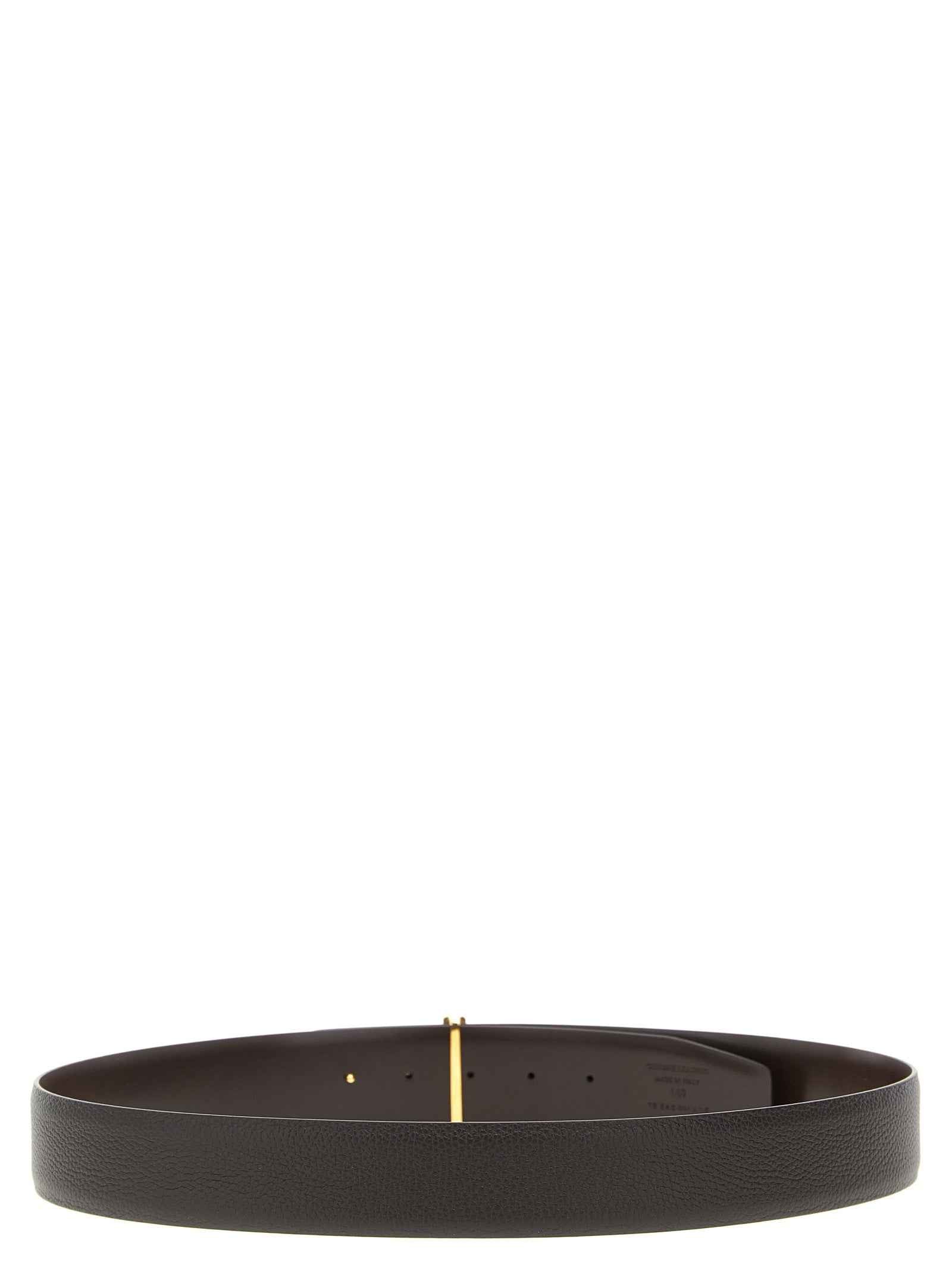 Tom Ford Brown Calfskin Belt