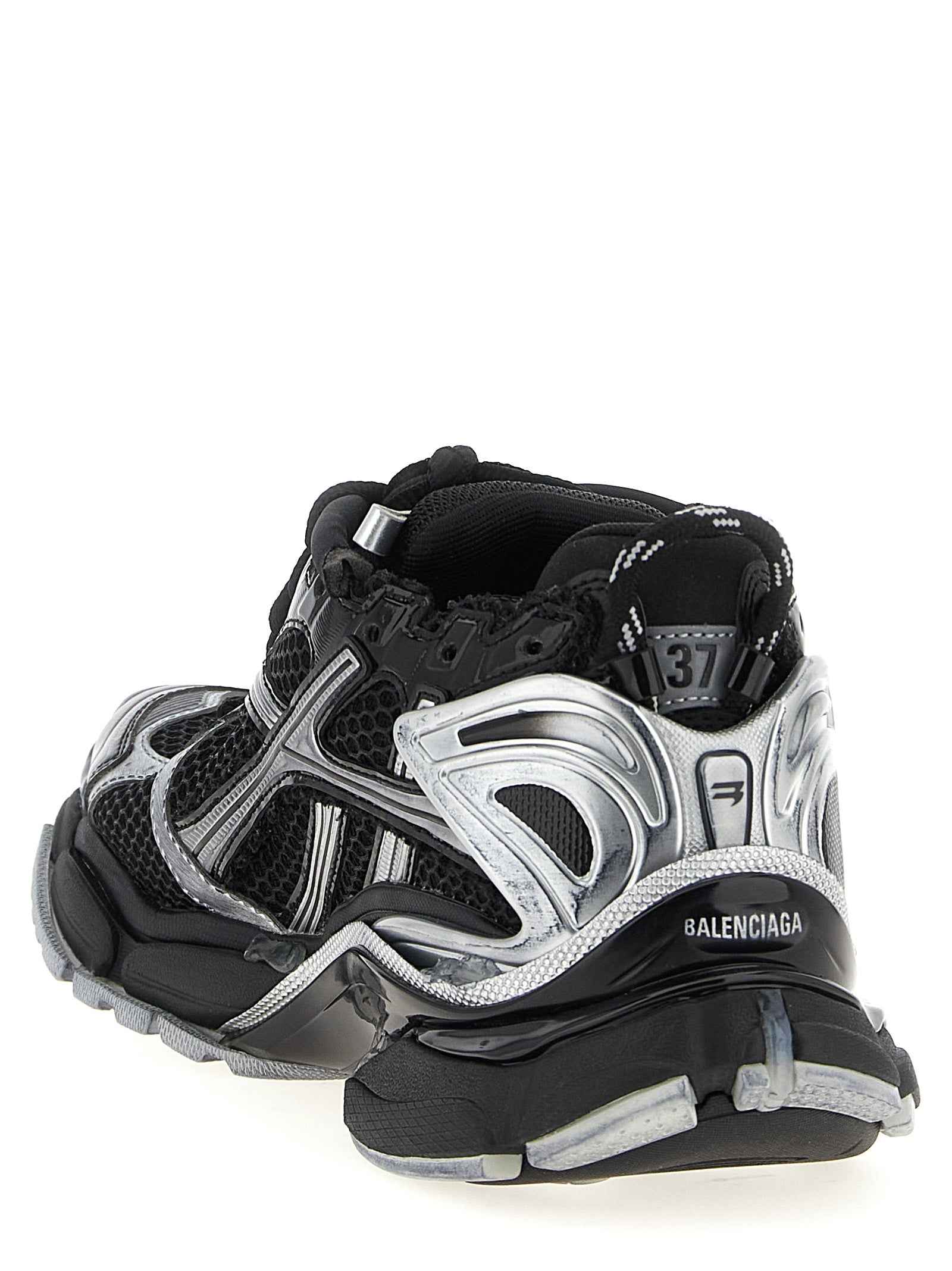 Balenciaga Black Polyethylene Athletic Sneakers