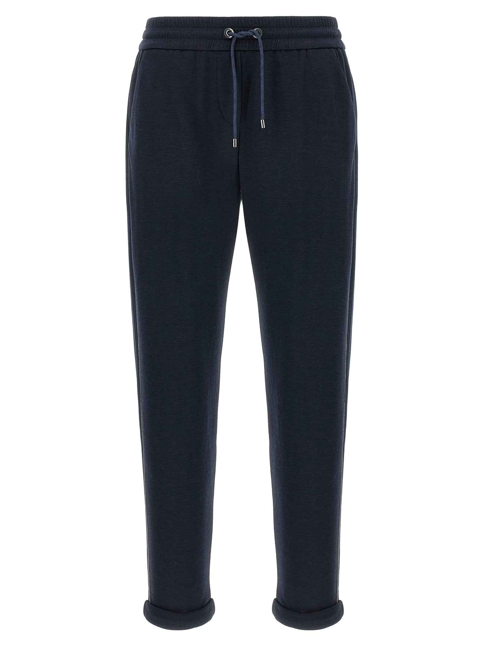 Brunello Cucinelli Blue Cotton Joggers (Workout Pants)