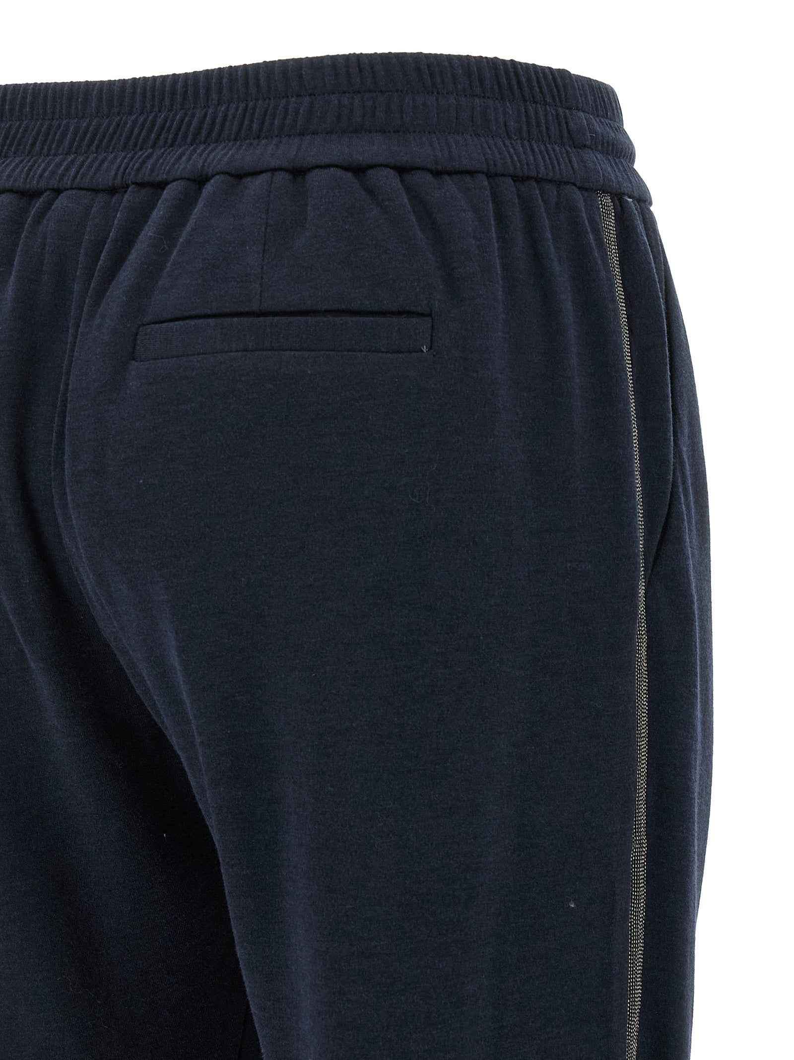 Brunello Cucinelli Blue Cotton Joggers (Workout Pants)