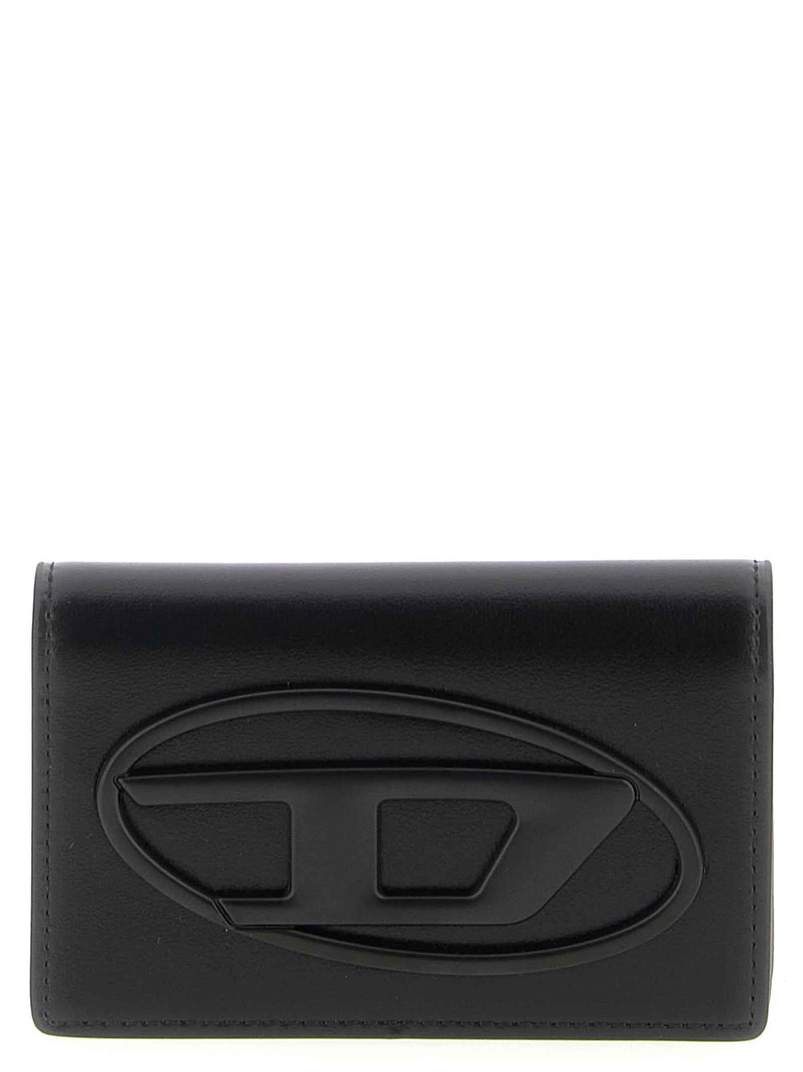 Diesel Black Leather Cardholder