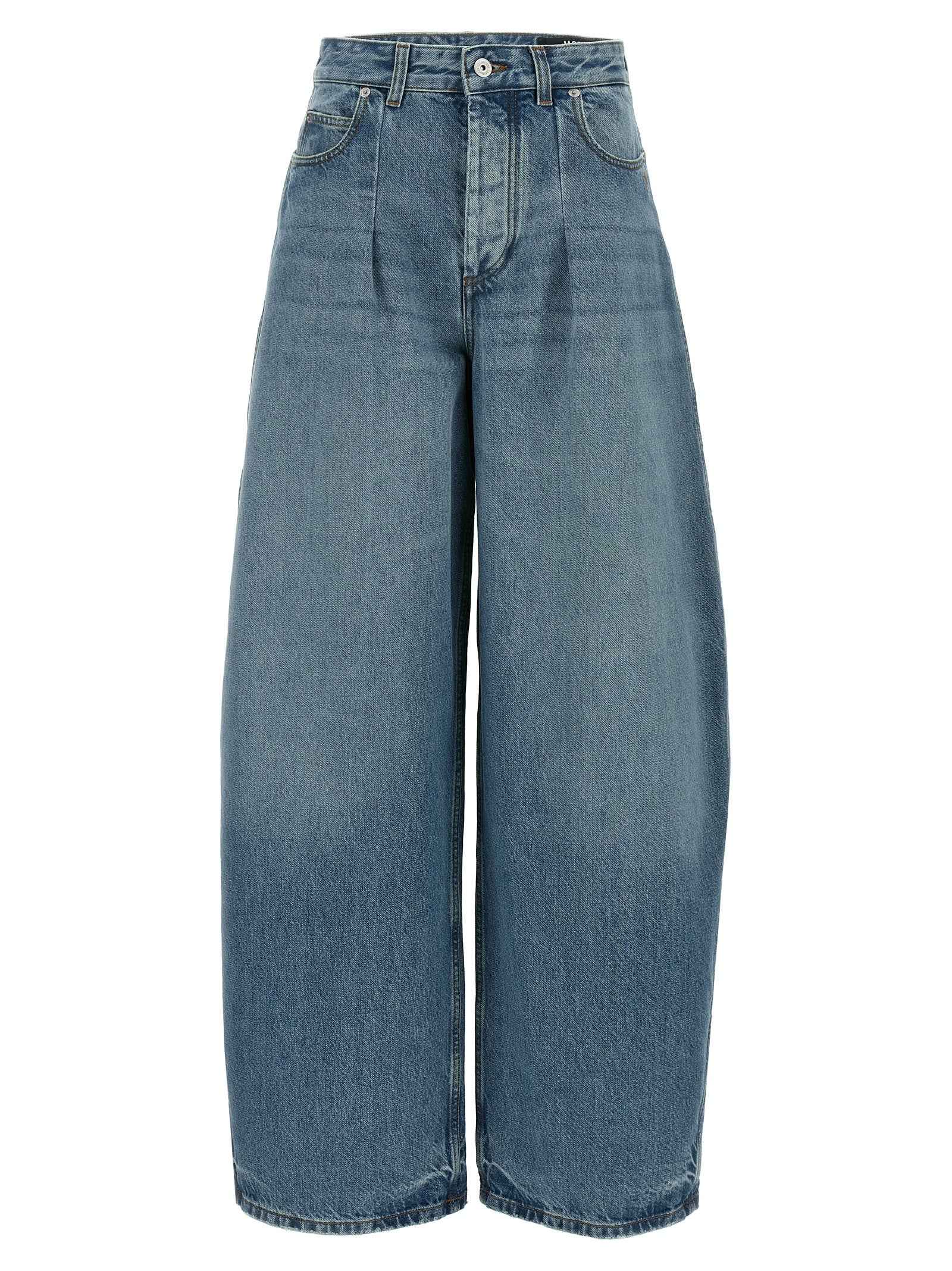 Jacquemus Blue Cotton High-Waisted Jean
