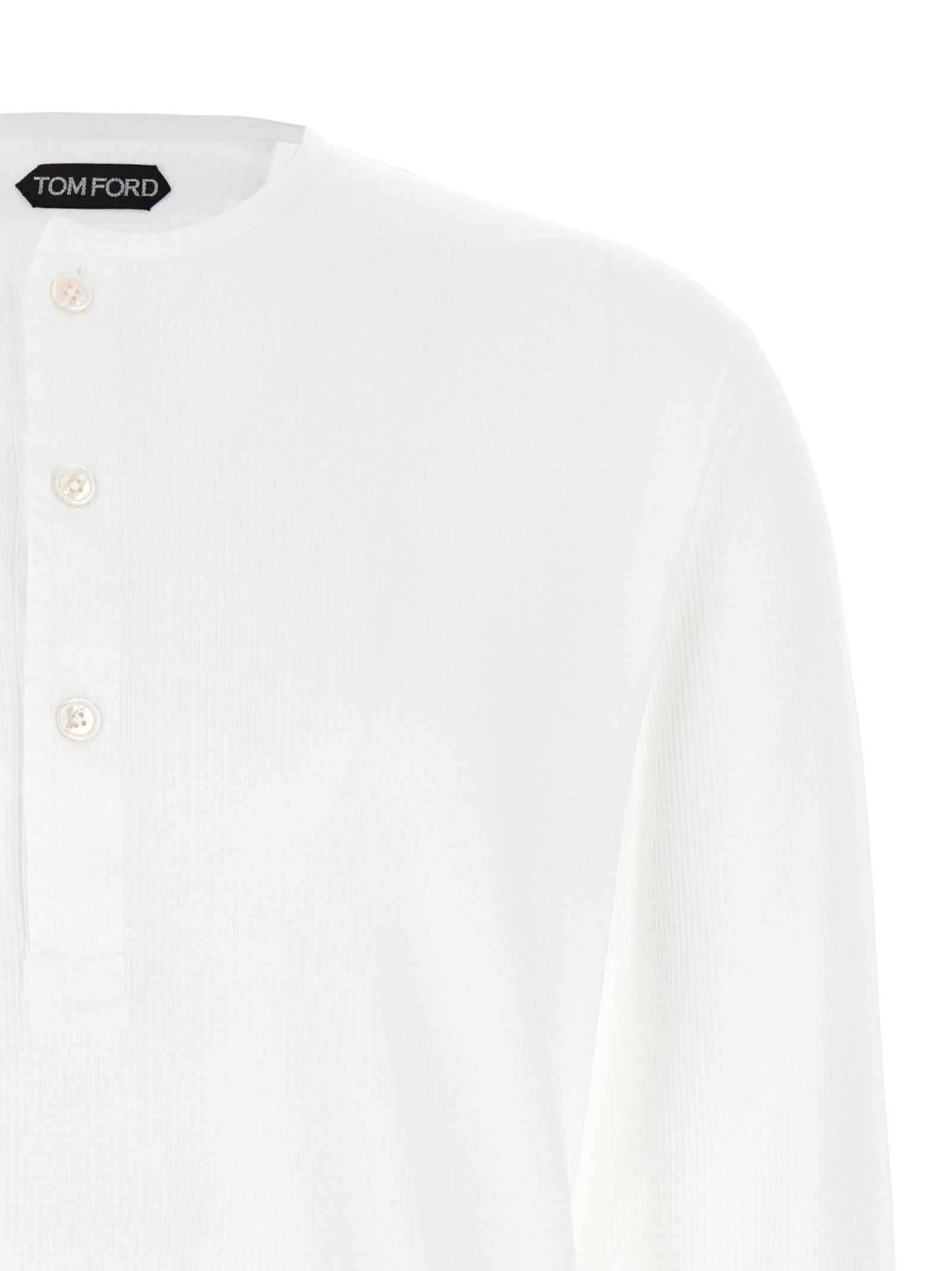 Tom Ford White Cotton T-Shirt